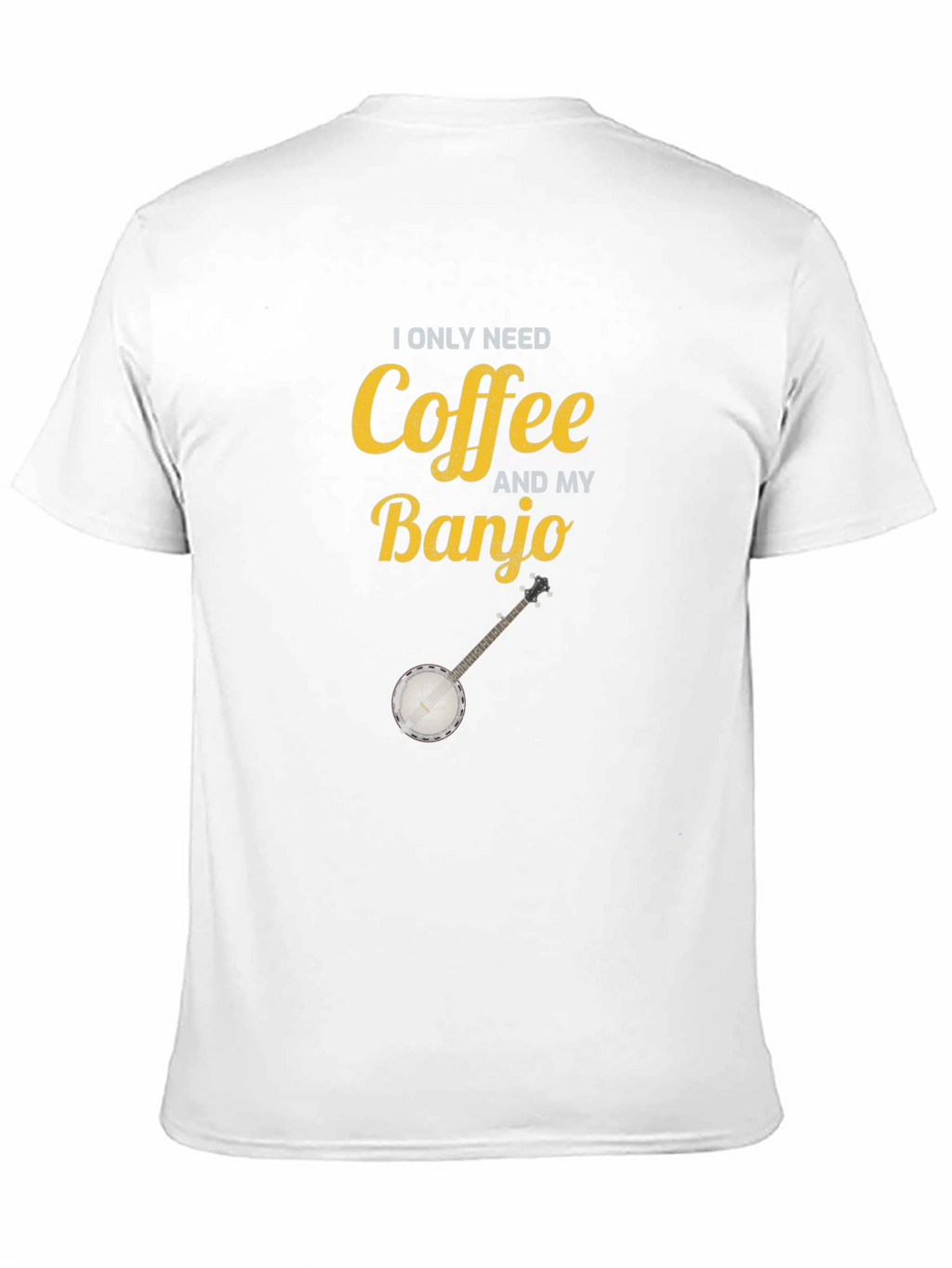 Coffee and My Banjo Graphic T-Shirt
