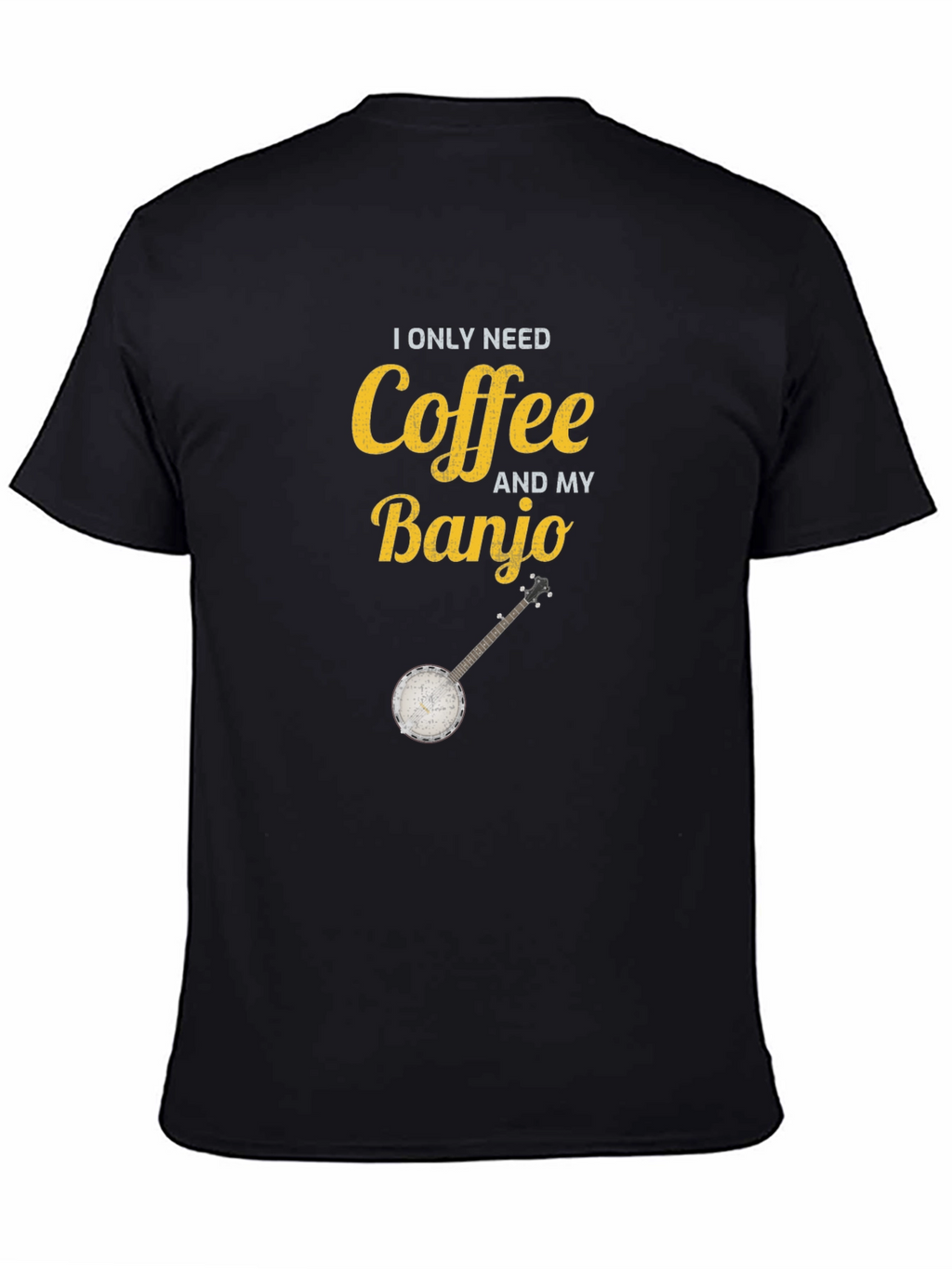 Coffee and My Banjo Graphic T-Shirt