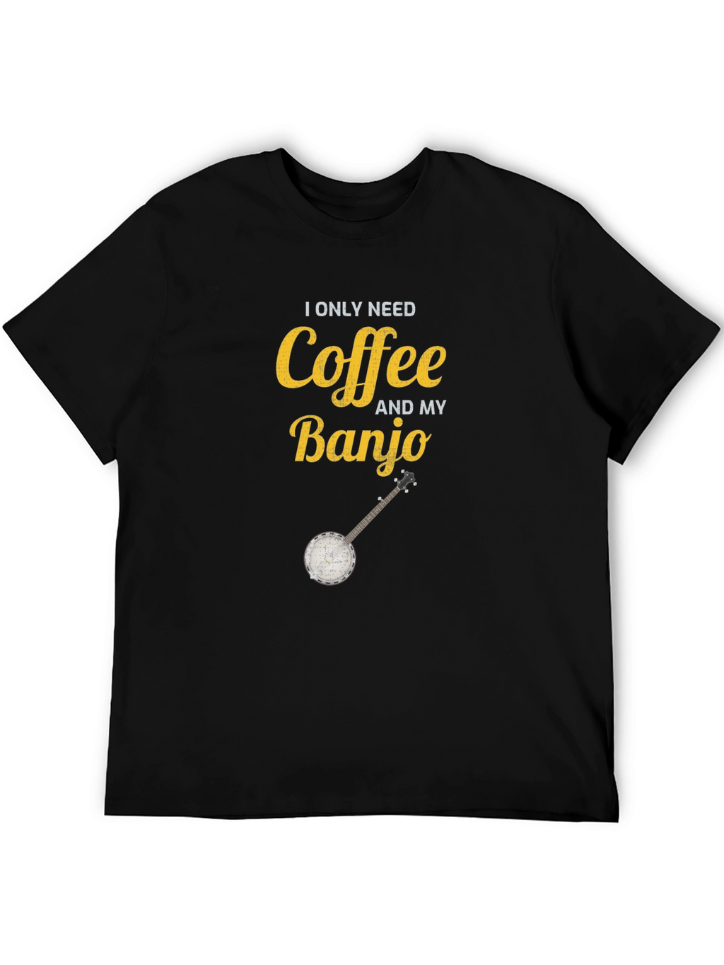 Coffee and My Banjo Graphic T-Shirt