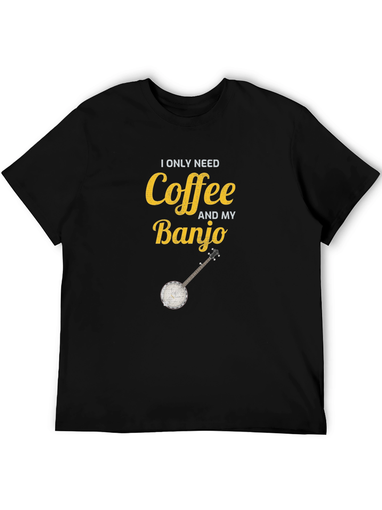 Coffee and My Banjo Graphic T-Shirt