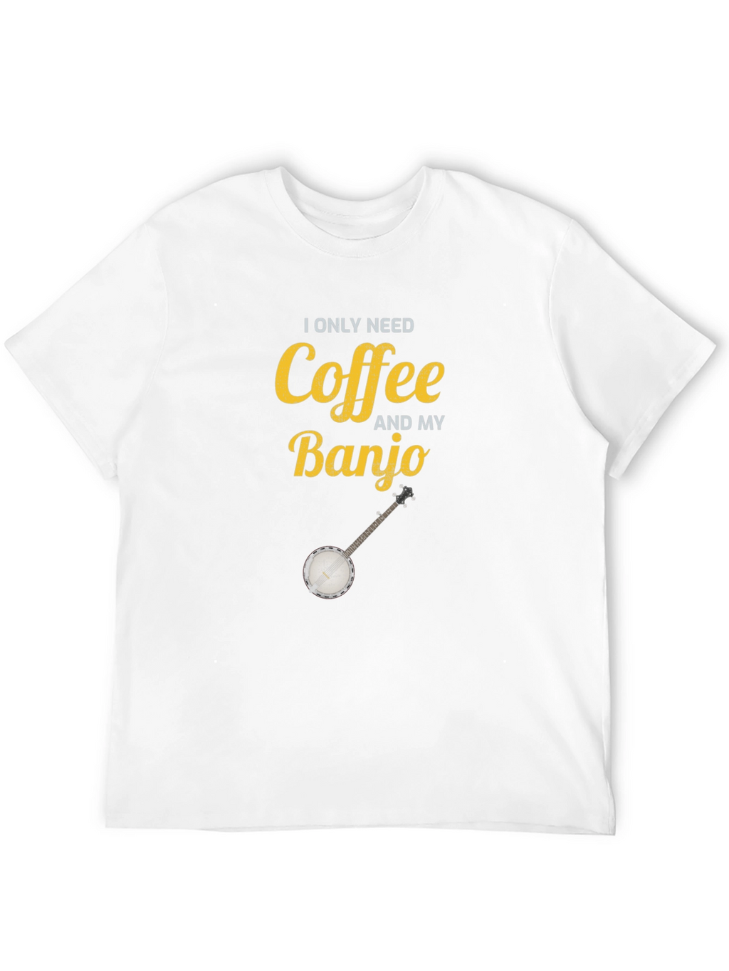Coffee and My Banjo Graphic T-Shirt