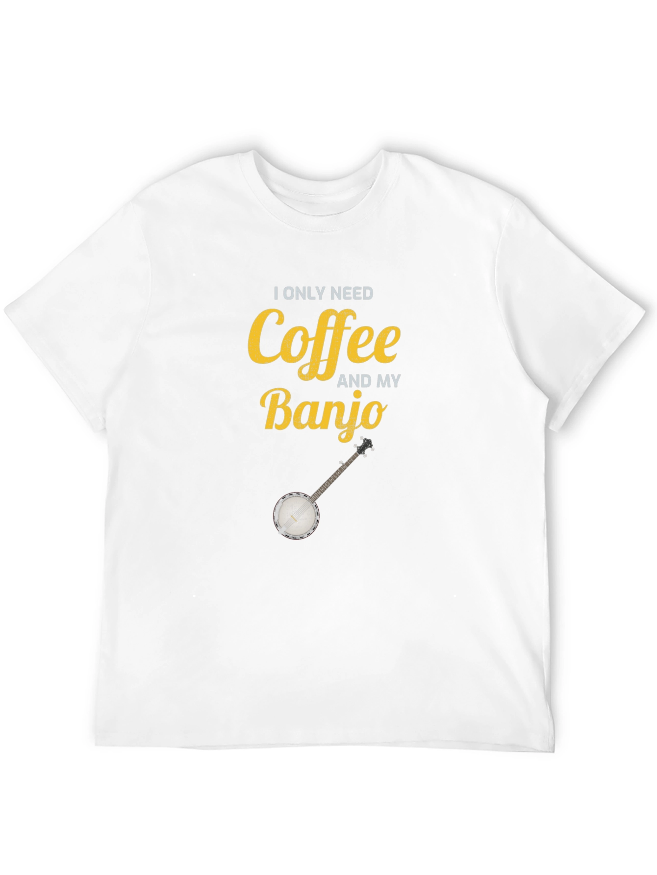 Coffee and My Banjo Graphic T-Shirt