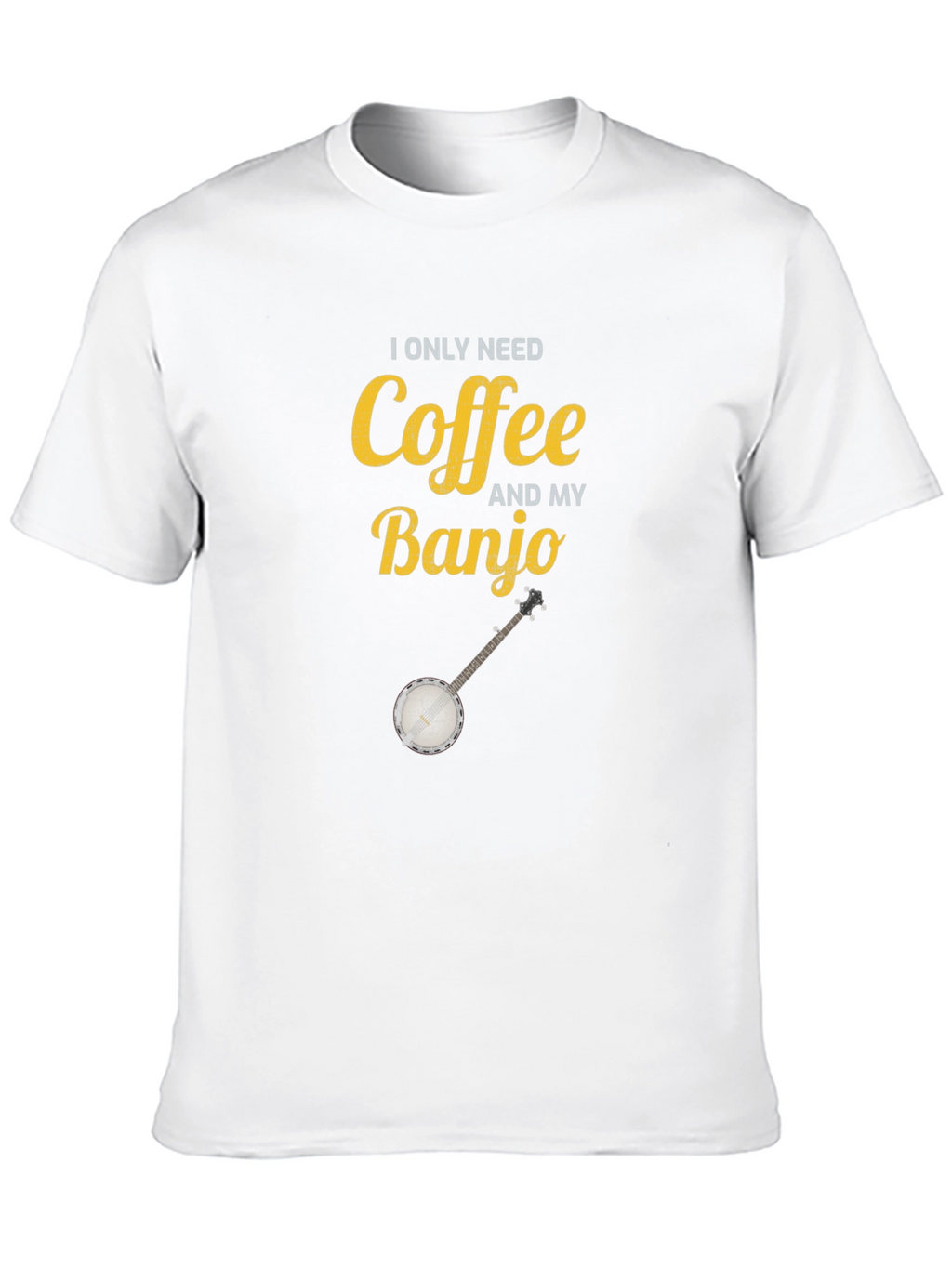 Coffee and My Banjo Graphic T-Shirt