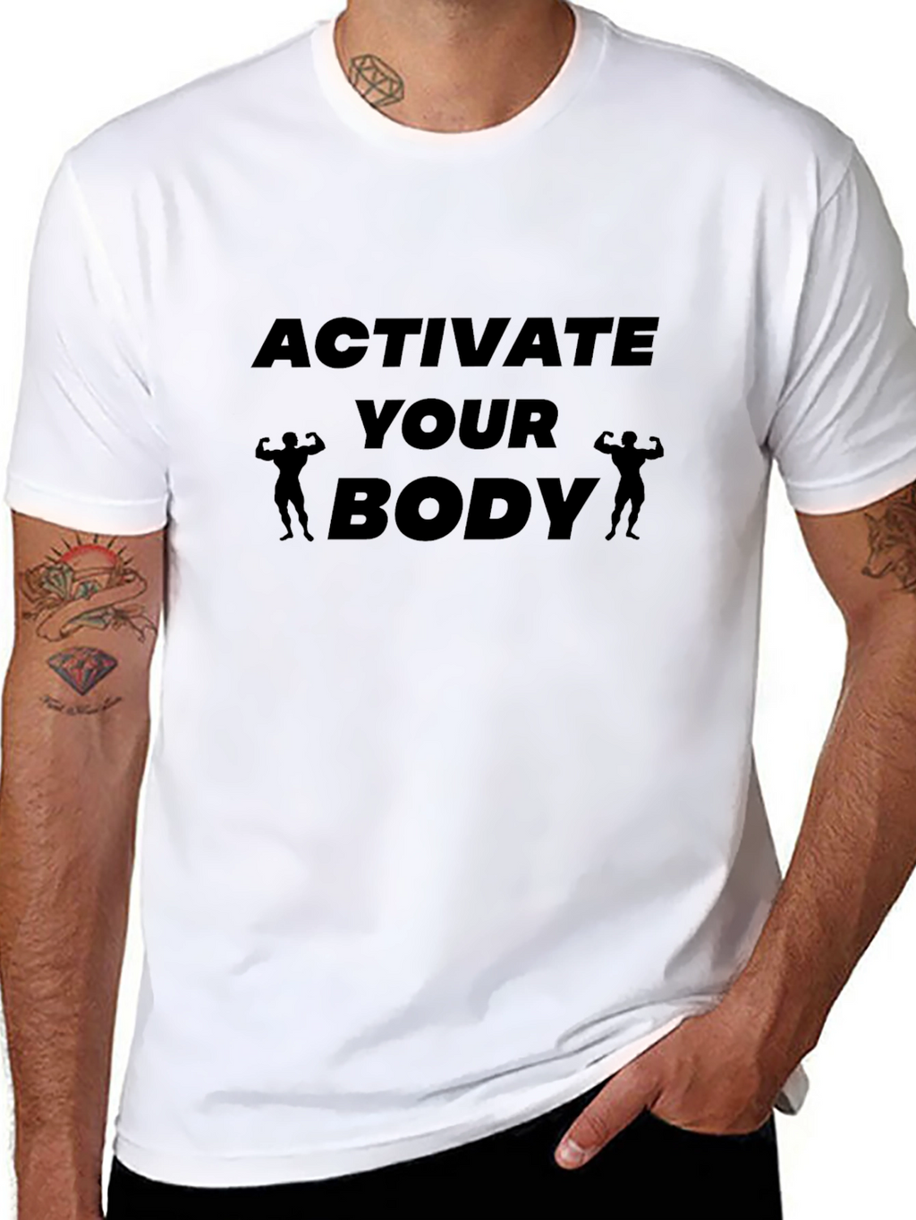 Activate Your Body Graphic Tee - Black