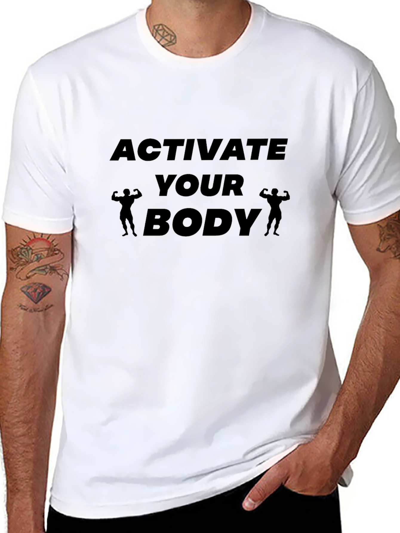 Activate Your Body Graphic Tee - Black