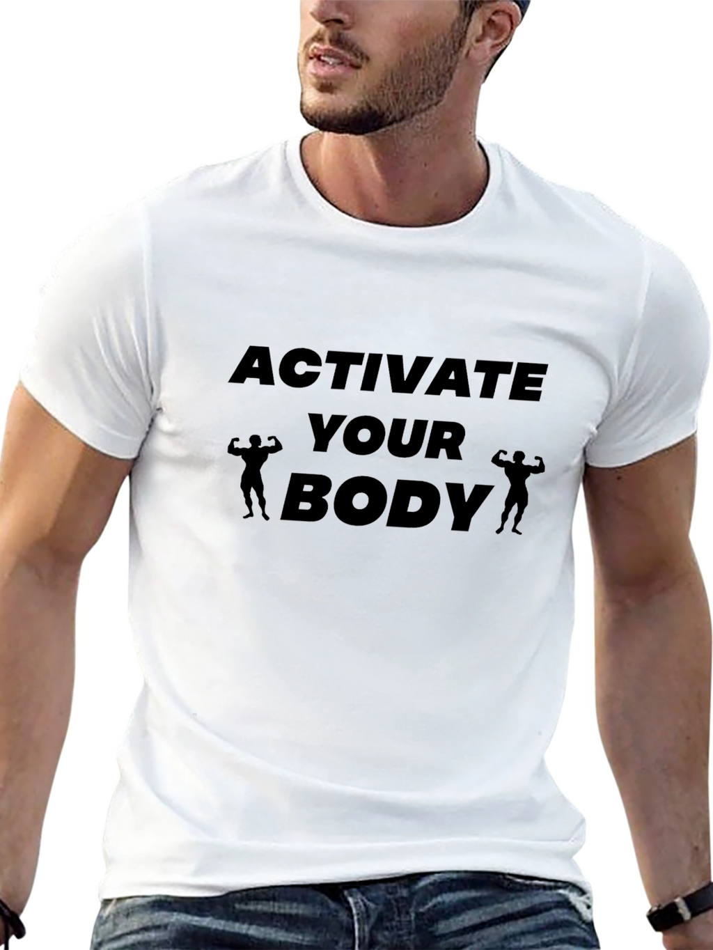 Activate Your Body Graphic Tee - Black