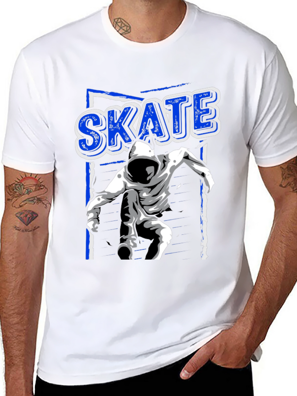 Skate T-Shirt - Urban Style Black Tee
