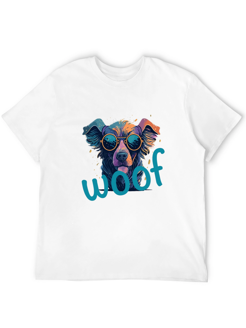 Cool Dog Woof T-Shirt - Unisex Black Tee