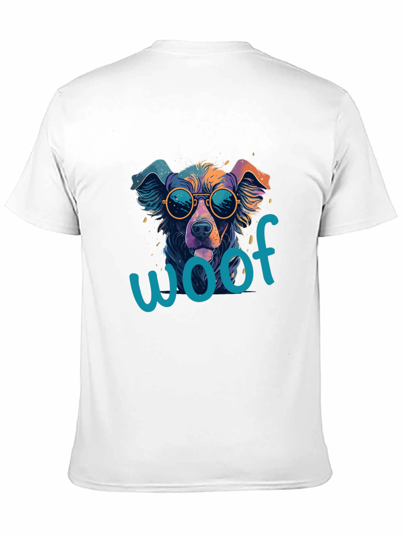 Cool Dog Woof T-Shirt - Unisex Black Tee