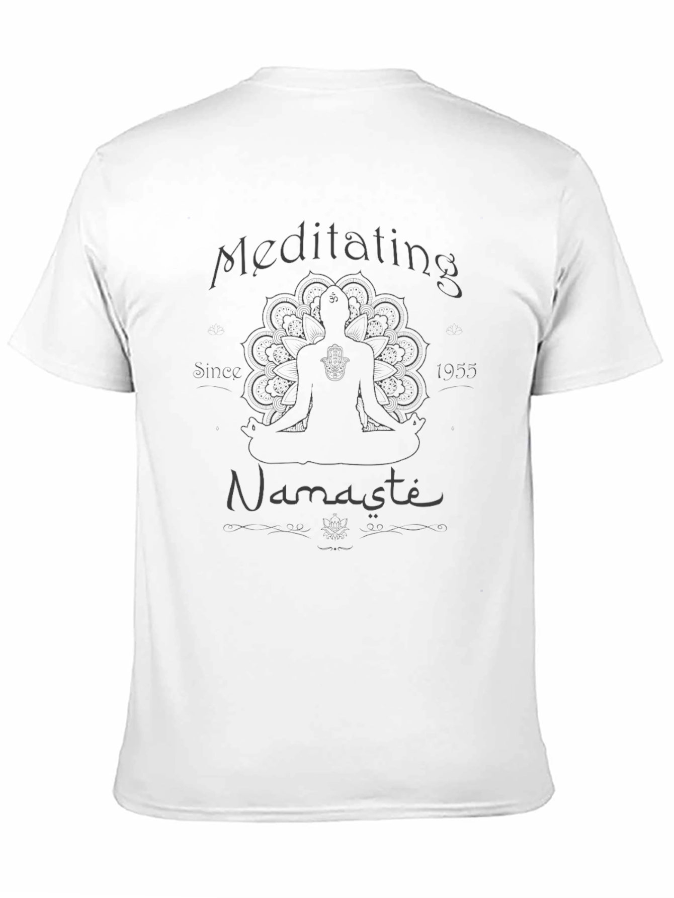 Meditating Namaste T-Shirt - Yoga Inspired Design