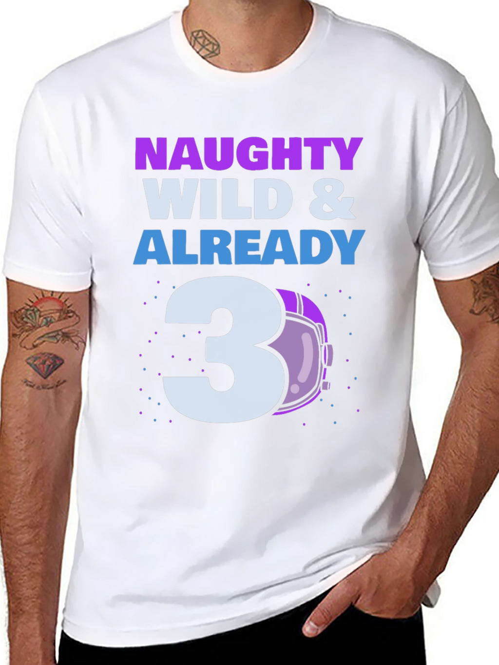 Naughty Wild & Already 3 Toddler T-Shirt