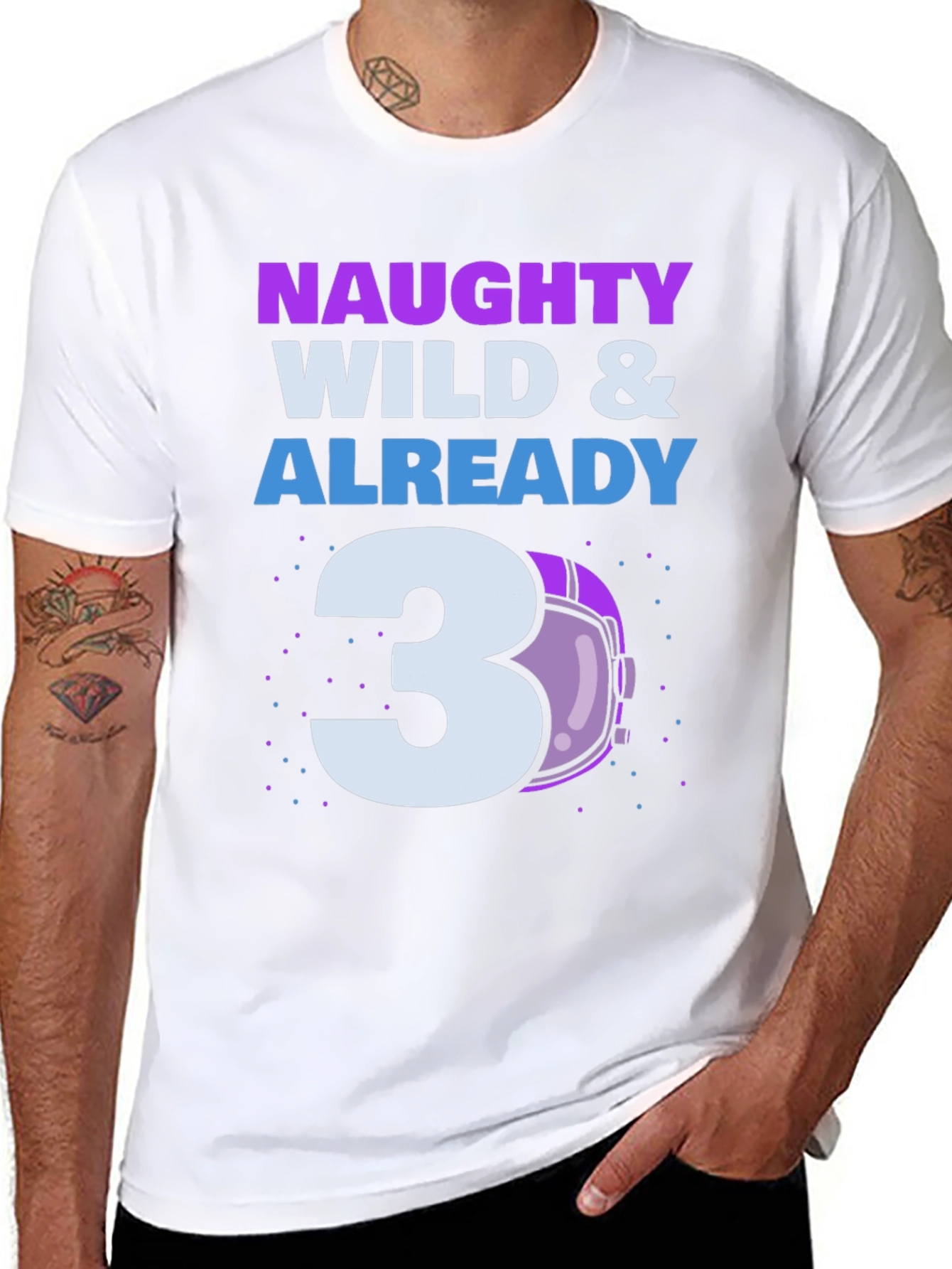 Naughty Wild & Already 3 Toddler T-Shirt