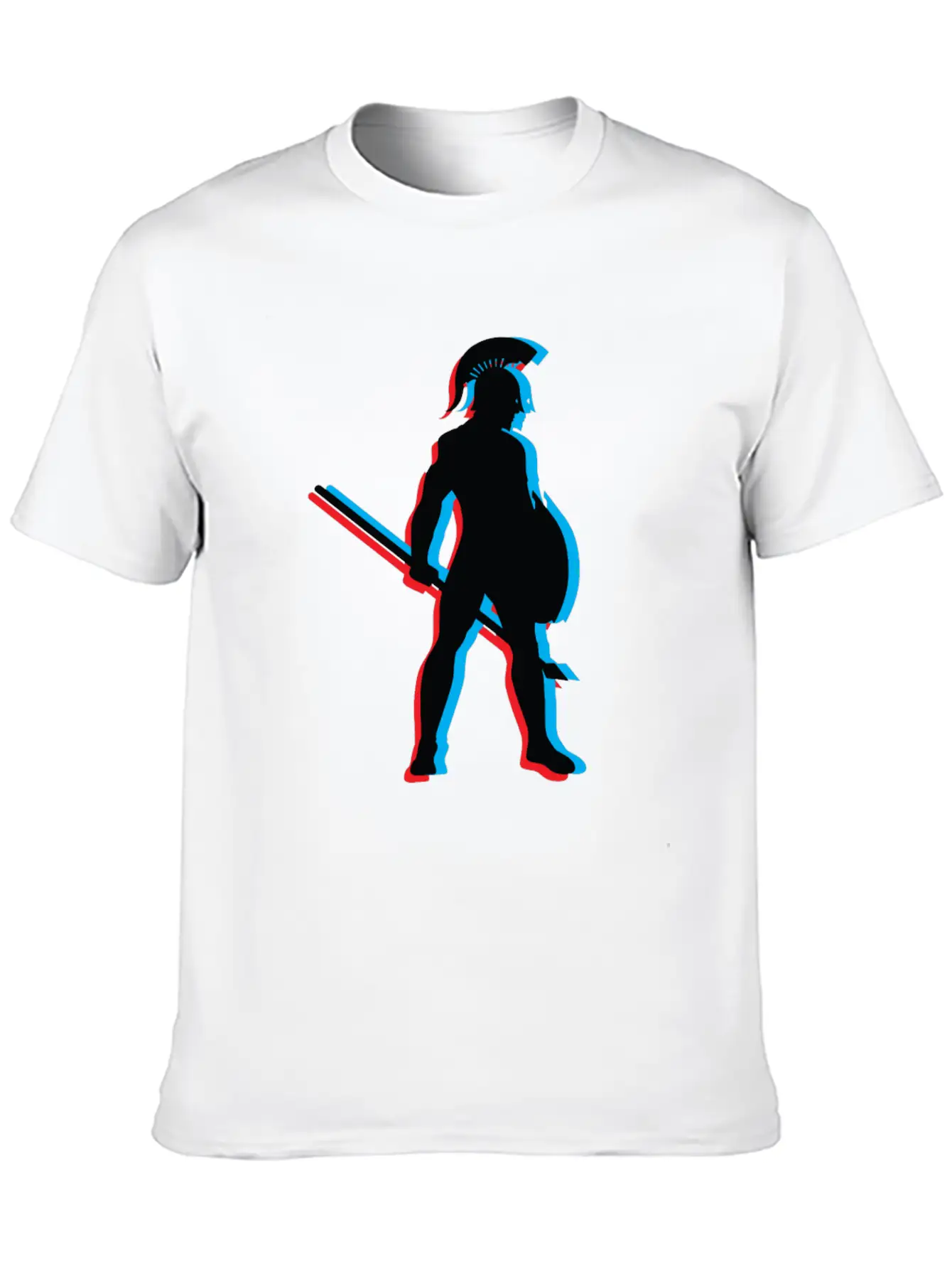 3D Gladiator Fighting Unisex Short Sleeve Soft Cotton T-Shirt – Casual Everyday Wear