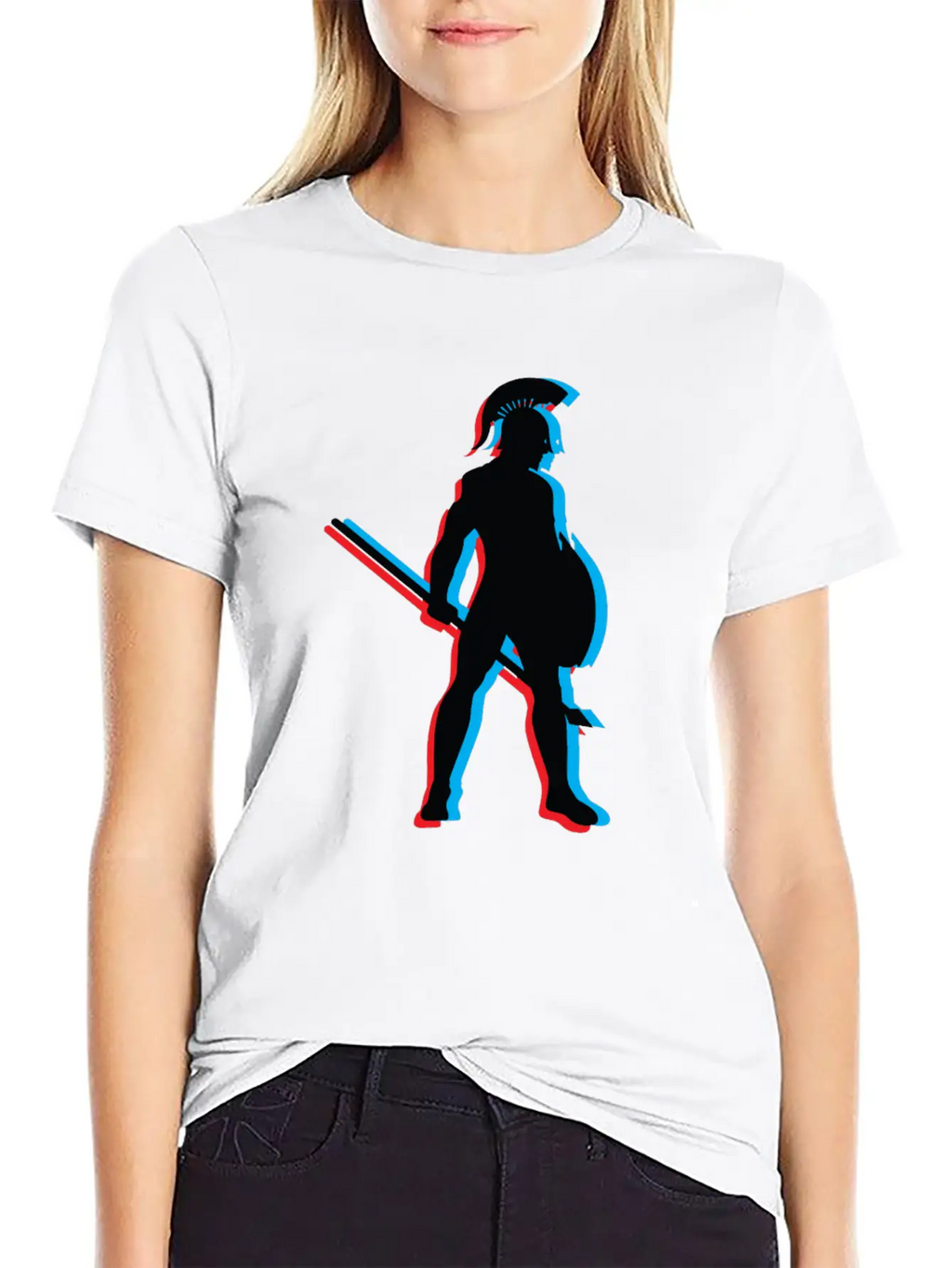 3D Gladiator Fighting Unisex Short Sleeve Soft Cotton T-Shirt – Casual Everyday Wear