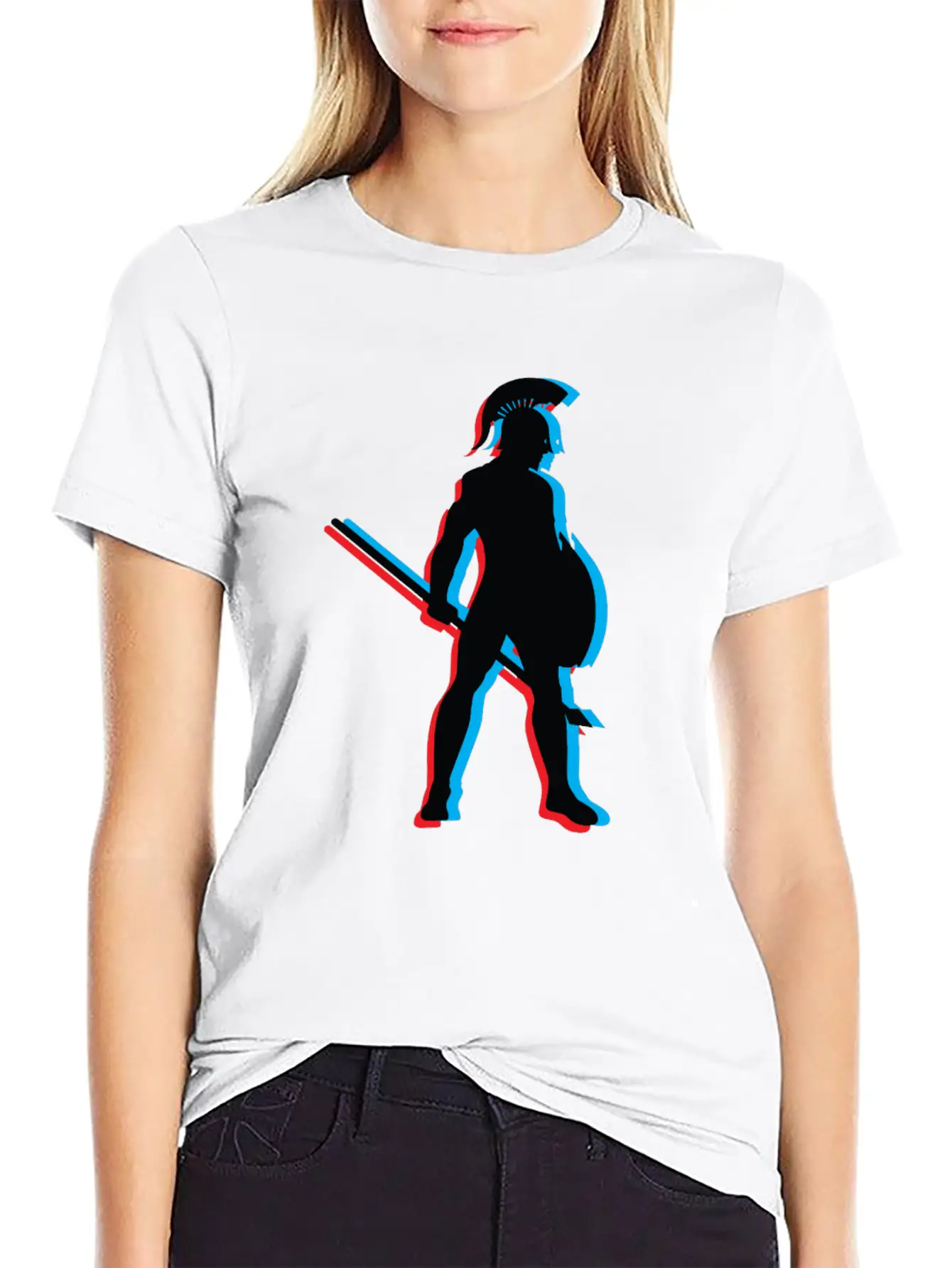 3D Gladiator Fighting Unisex Short Sleeve Soft Cotton T-Shirt – Casual Everyday Wear