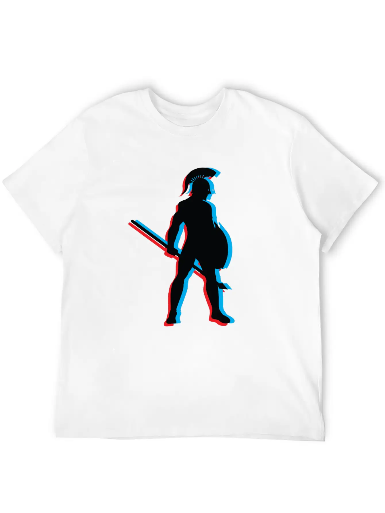 3D Gladiator Fighting Unisex Short Sleeve Soft Cotton T-Shirt – Casual Everyday Wear