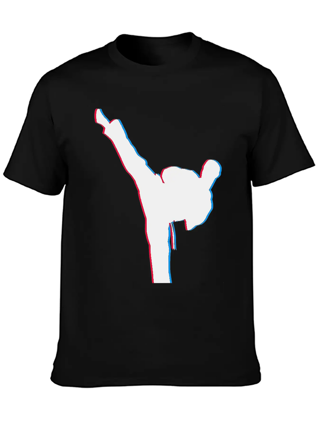3D Karate Kick Kung Fu Unisex Casual T-Shirt – Clean Design For Daily Comfort