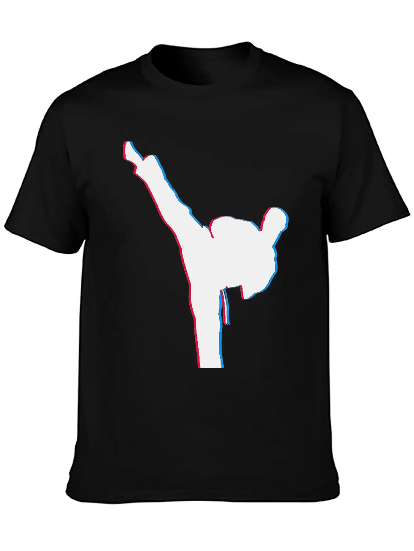 3D Karate Kick Kung Fu Unisex Casual T-Shirt – Clean Design For Daily Comfort