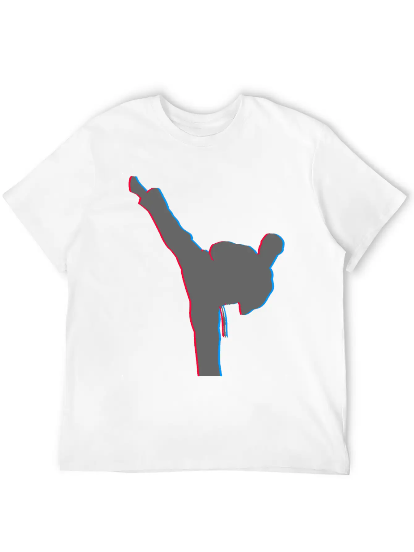 3D Karate Kick Kung Fu Unisex Casual T-Shirt – Clean Design For Daily Comfort