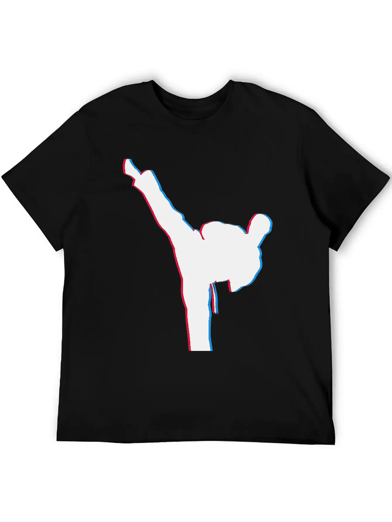 3D Karate Kick Kung Fu Unisex Casual T-Shirt – Clean Design For Daily Comfort
