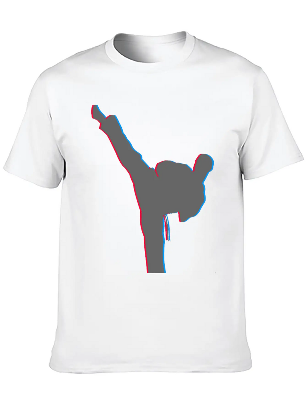 3D Karate Kick Kung Fu Unisex Casual T-Shirt – Clean Design For Daily Comfort