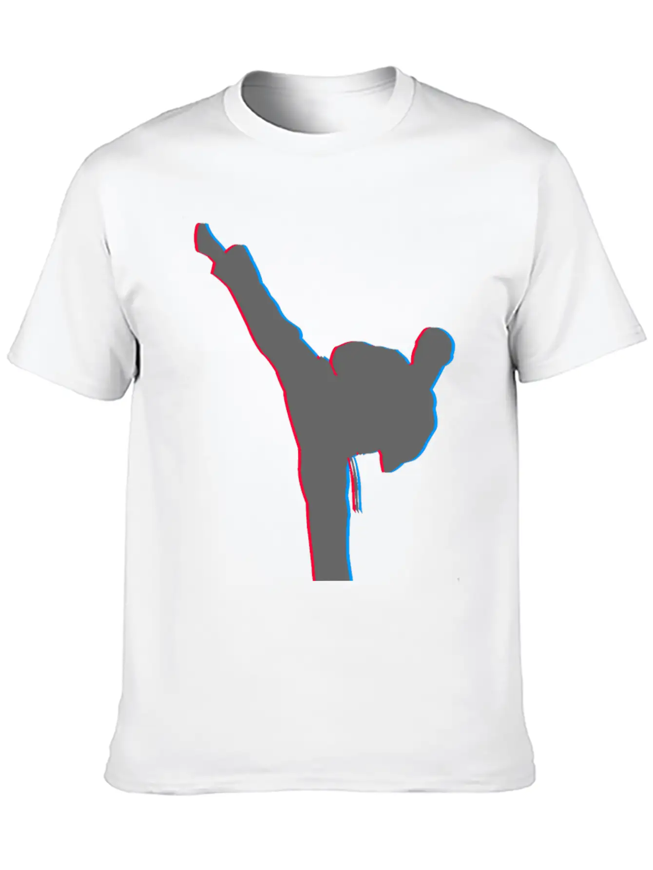 3D Karate Kick Kung Fu Unisex Casual T-Shirt – Clean Design For Daily Comfort