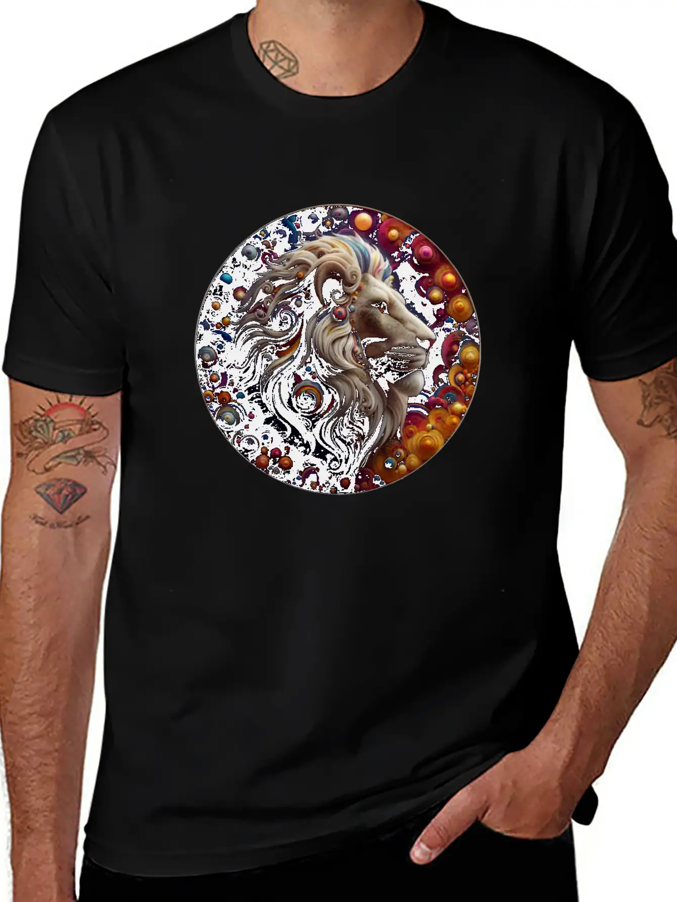 3D Lion's Den Casual Graphic T-Shirt – Simple And Comfortable Daily Wear