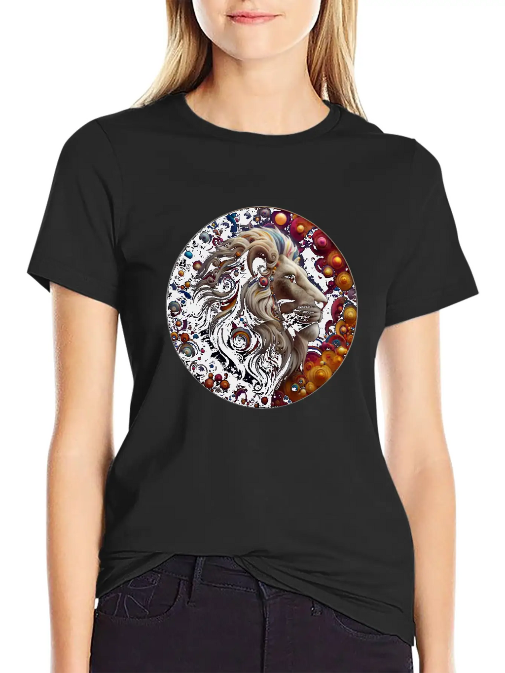 3D Lion's Den Casual Graphic T-Shirt – Simple And Comfortable Daily Wear