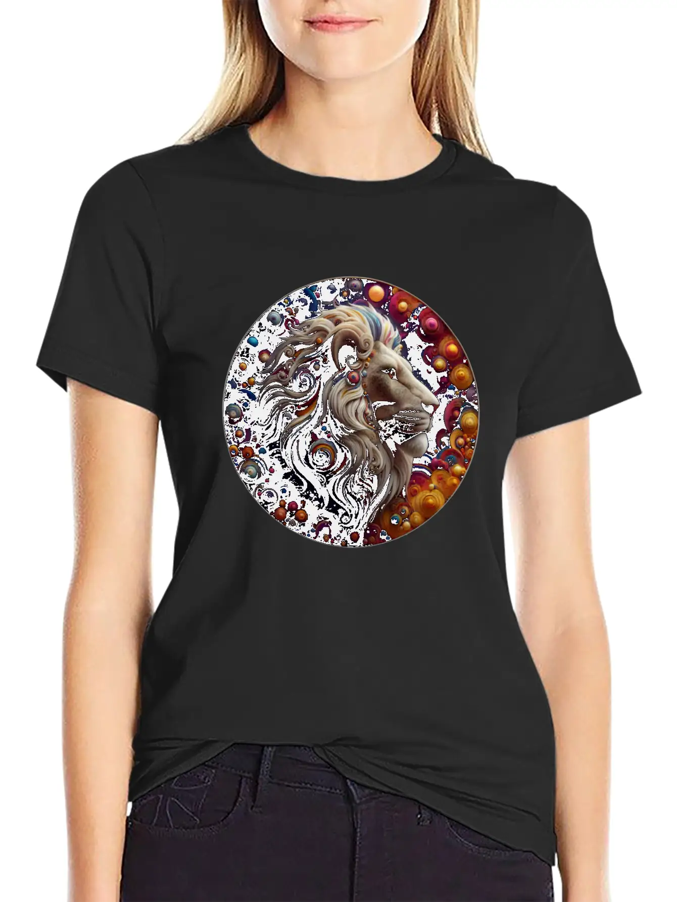 3D Lion's Den Casual Graphic T-Shirt – Simple And Comfortable Daily Wear