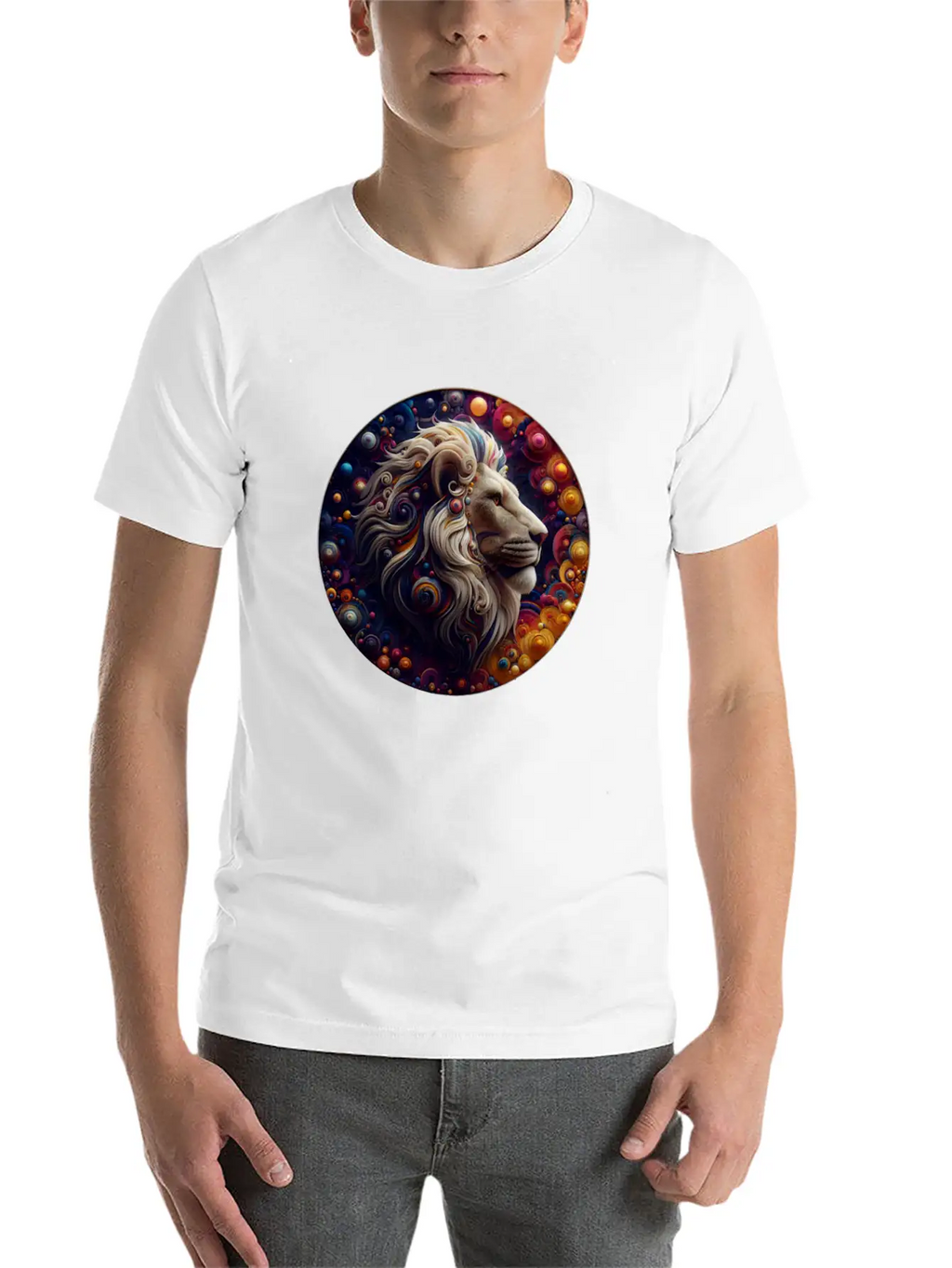 3D Lion's Den Casual Graphic T-Shirt – Simple And Comfortable Daily Wear