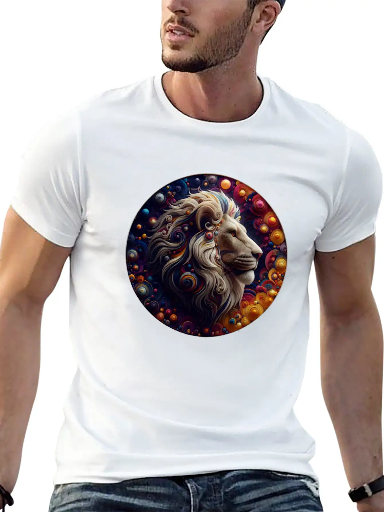 3D Lion's Den Casual Graphic T-Shirt – Simple And Comfortable Daily Wear