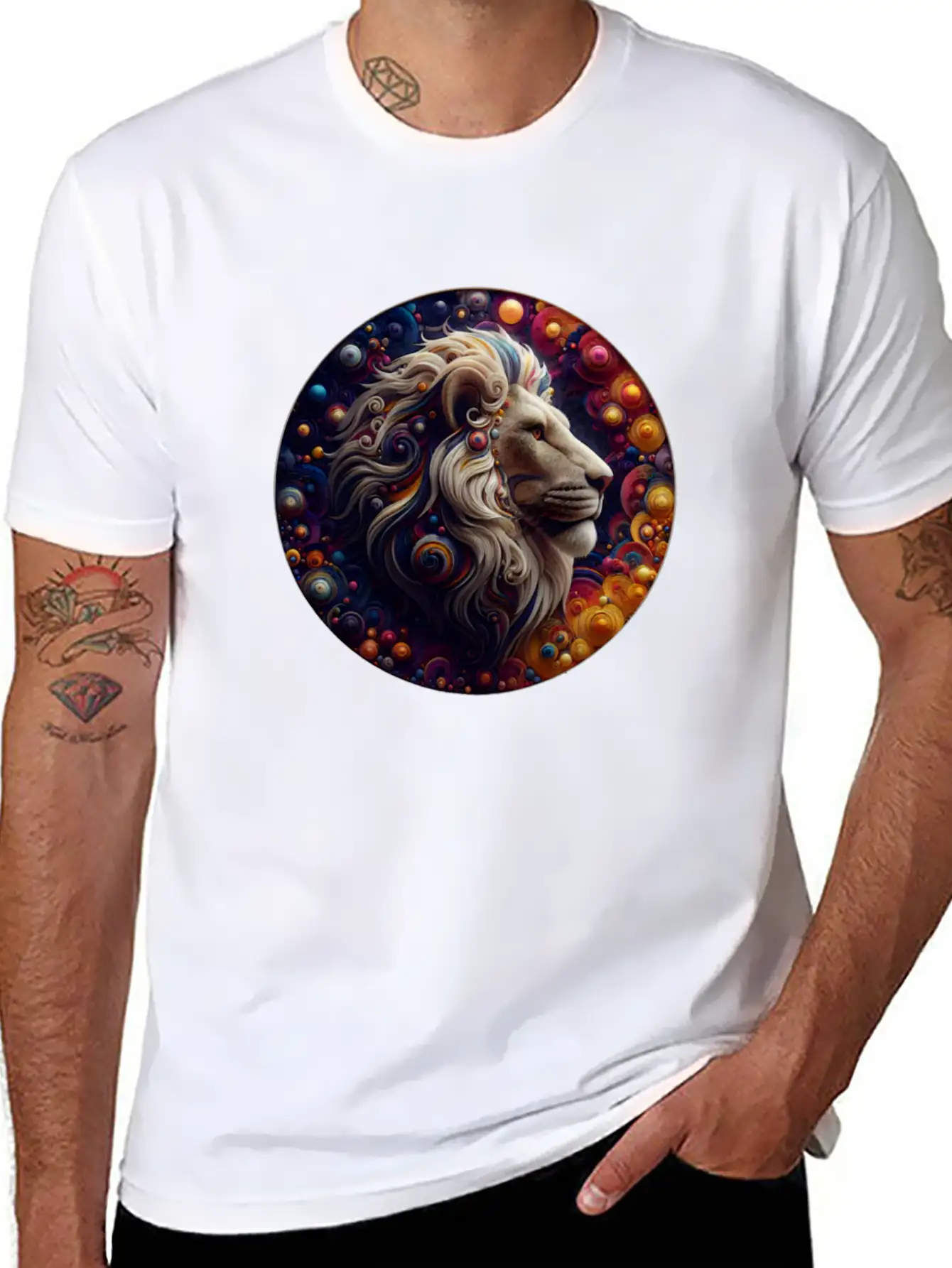 3D Lion's Den Casual Graphic T-Shirt – Simple And Comfortable Daily Wear