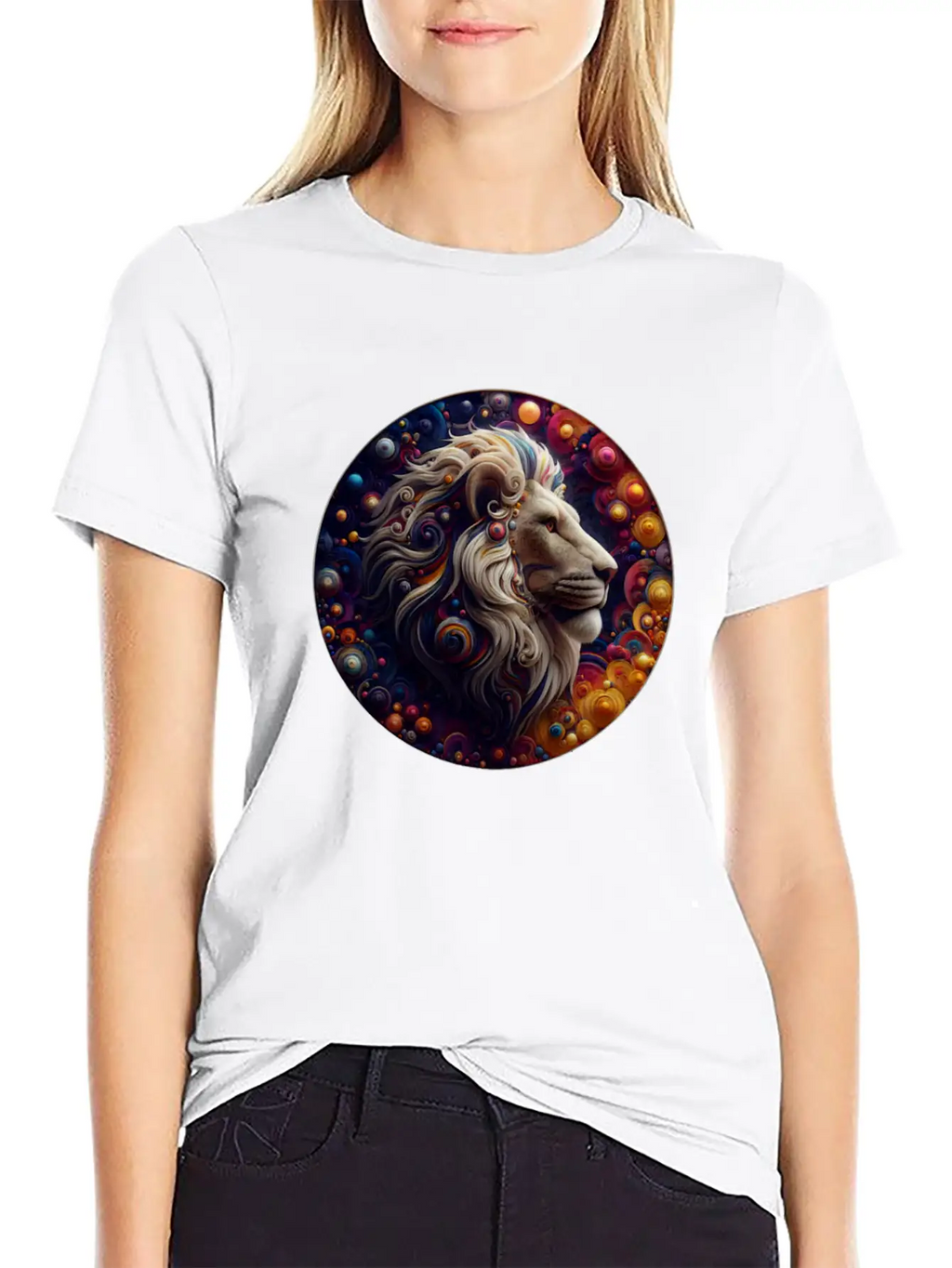 3D Lion's Den Casual Graphic T-Shirt – Simple And Comfortable Daily Wear