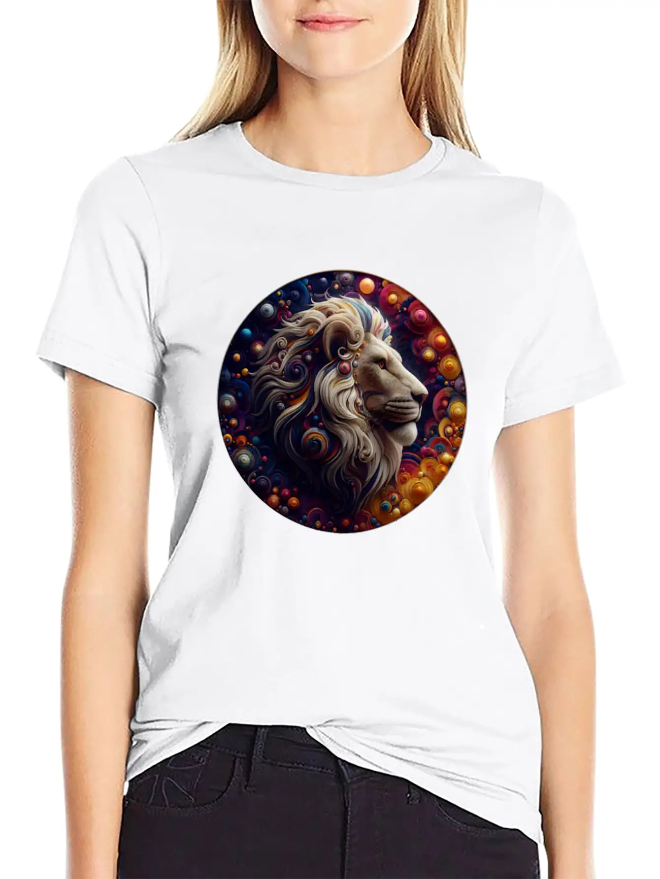3D Lion's Den Casual Graphic T-Shirt – Simple And Comfortable Daily Wear