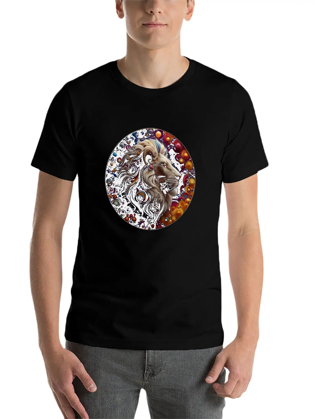 3D Lion's Den Casual Graphic T-Shirt – Simple And Comfortable Daily Wear