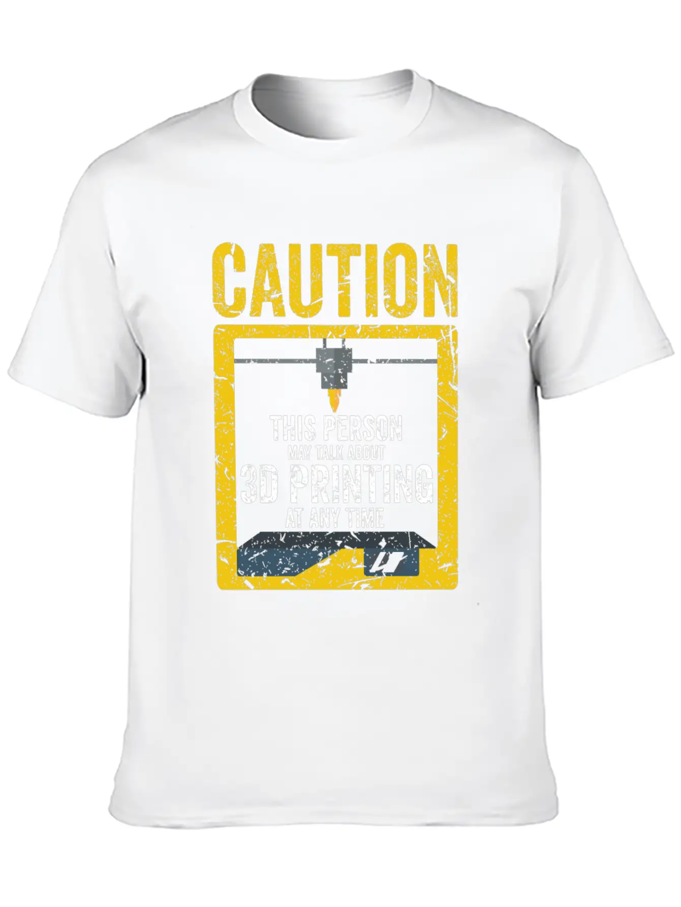 3D Printer - Talk About 3d Printing Casual Graphic T-Shirt – Simple And Comfortable Daily Wear