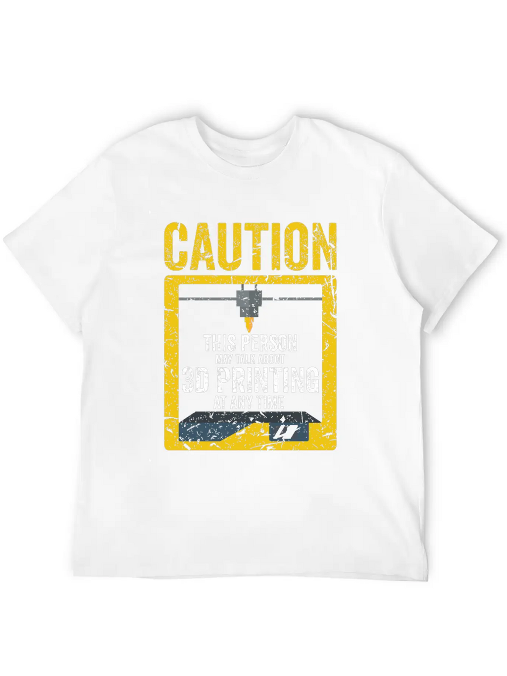 3D Printer - Talk About 3d Printing Casual Graphic T-Shirt – Simple And Comfortable Daily Wear
