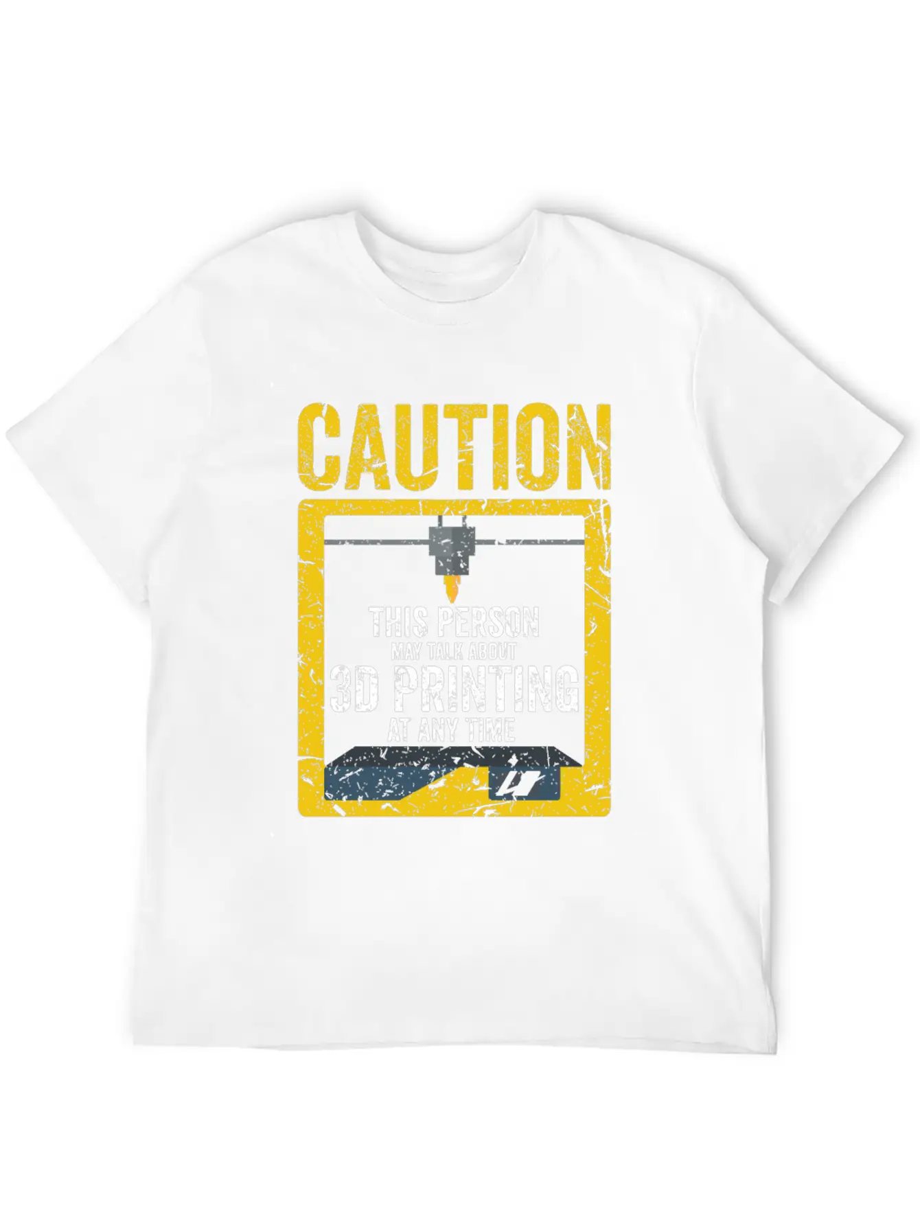 3D Printer - Talk About 3d Printing Casual Graphic T-Shirt – Simple And Comfortable Daily Wear