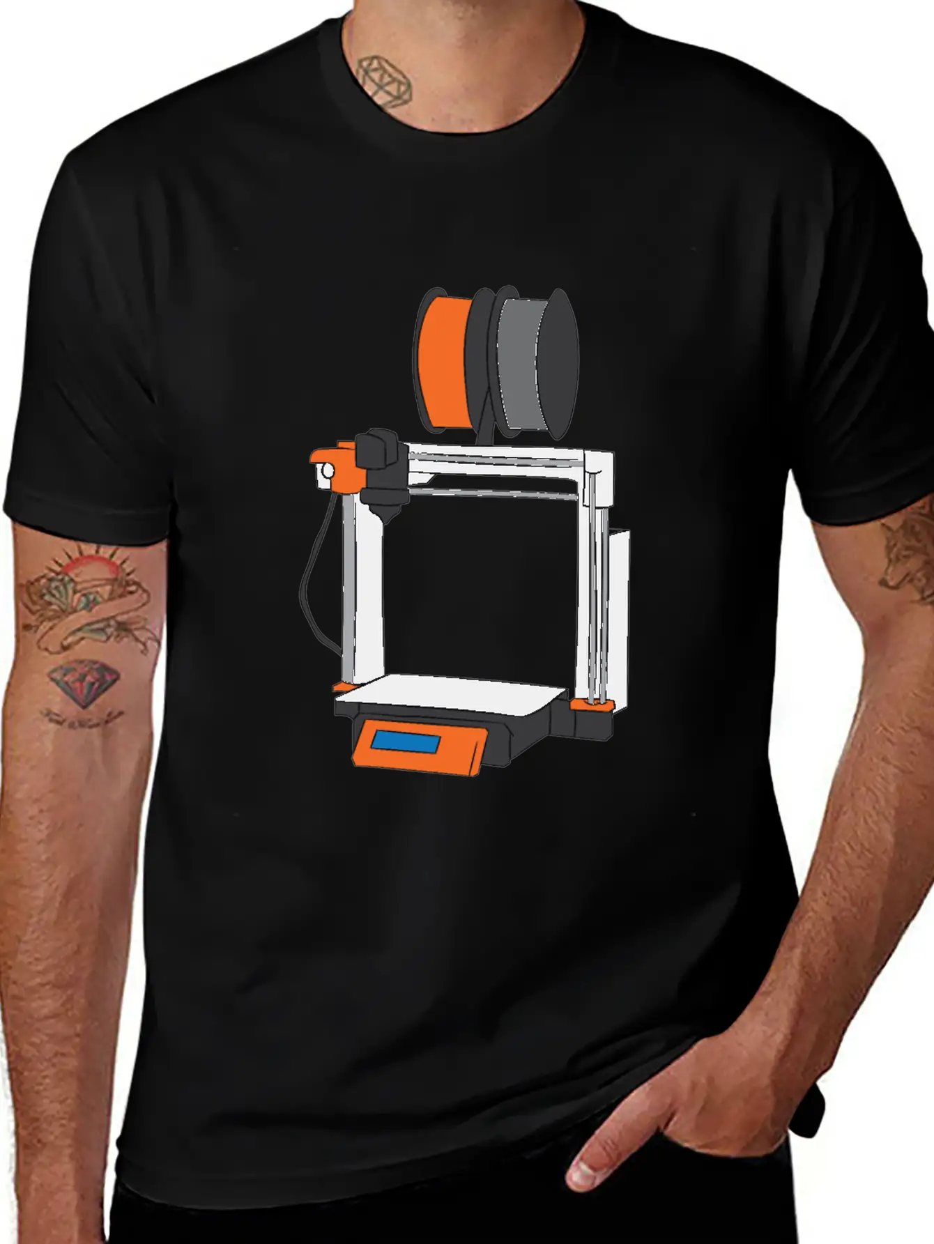 3D Printing Printer Gift Unisex Casual T-Shirt – Clean Design For Daily Comfort
