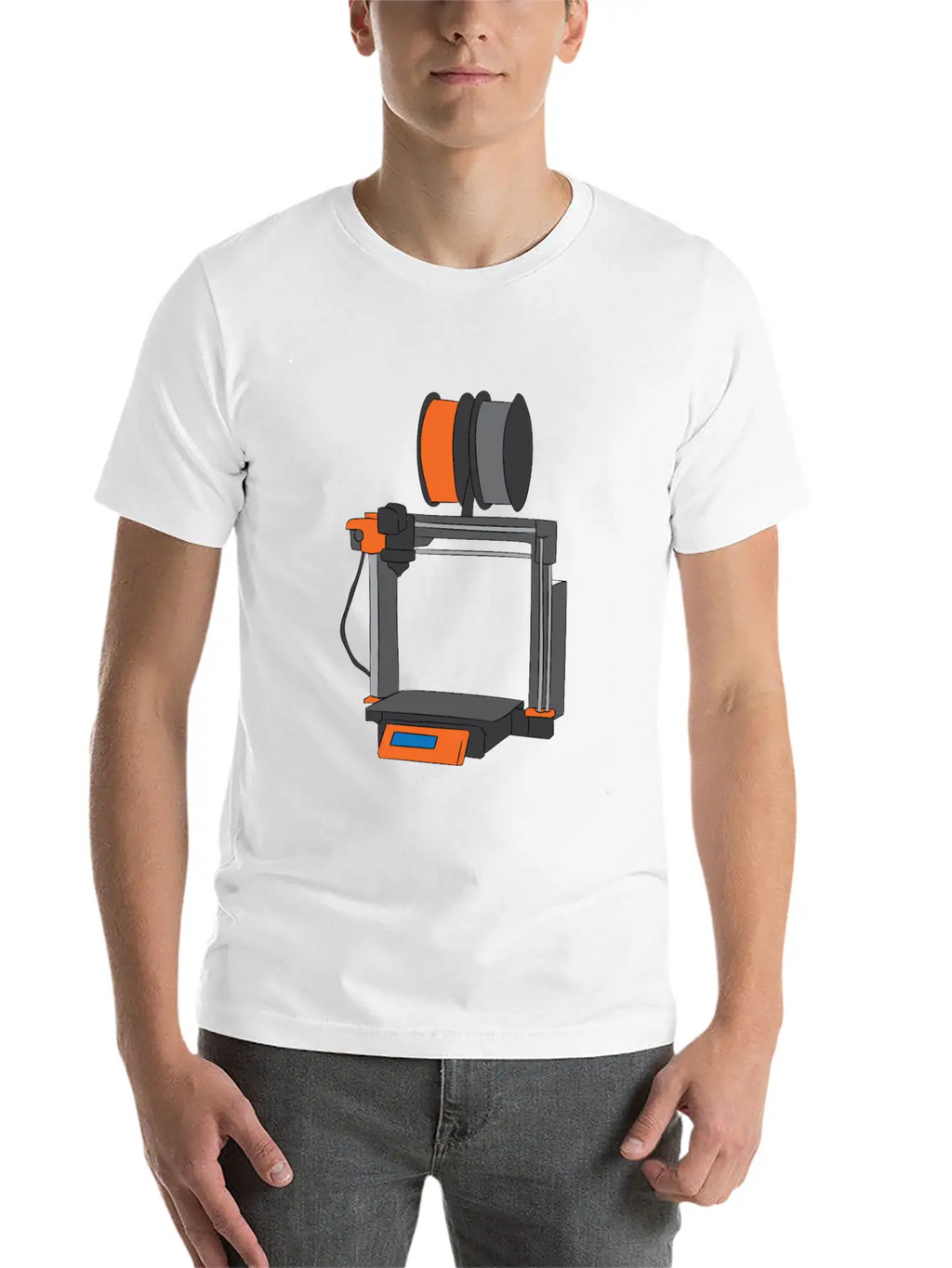 3D Printing Printer Gift Unisex Casual T-Shirt – Clean Design For Daily Comfort