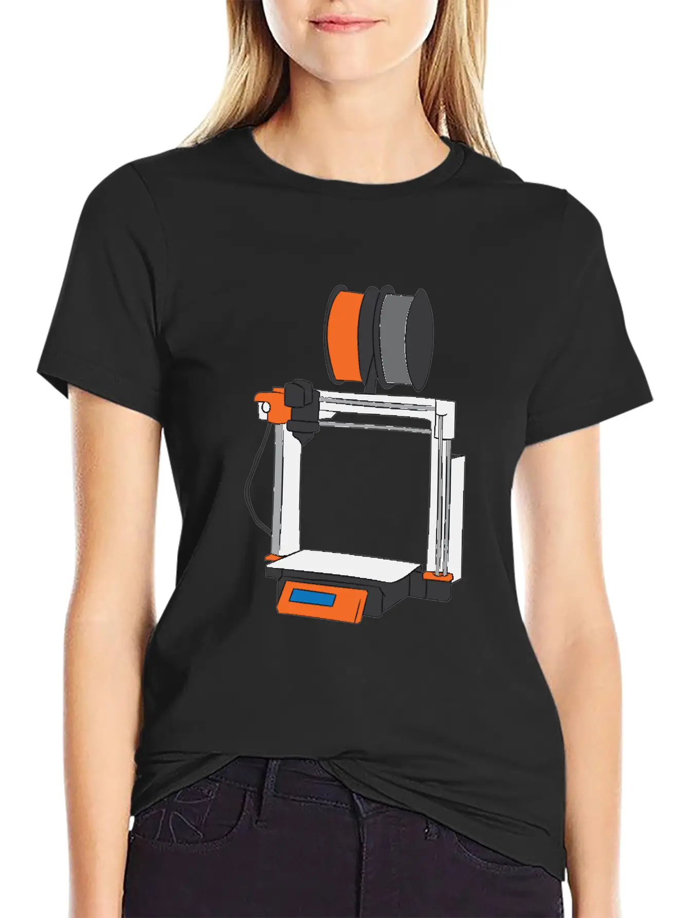 3D Printing Printer Gift Unisex Casual T-Shirt – Clean Design For Daily Comfort