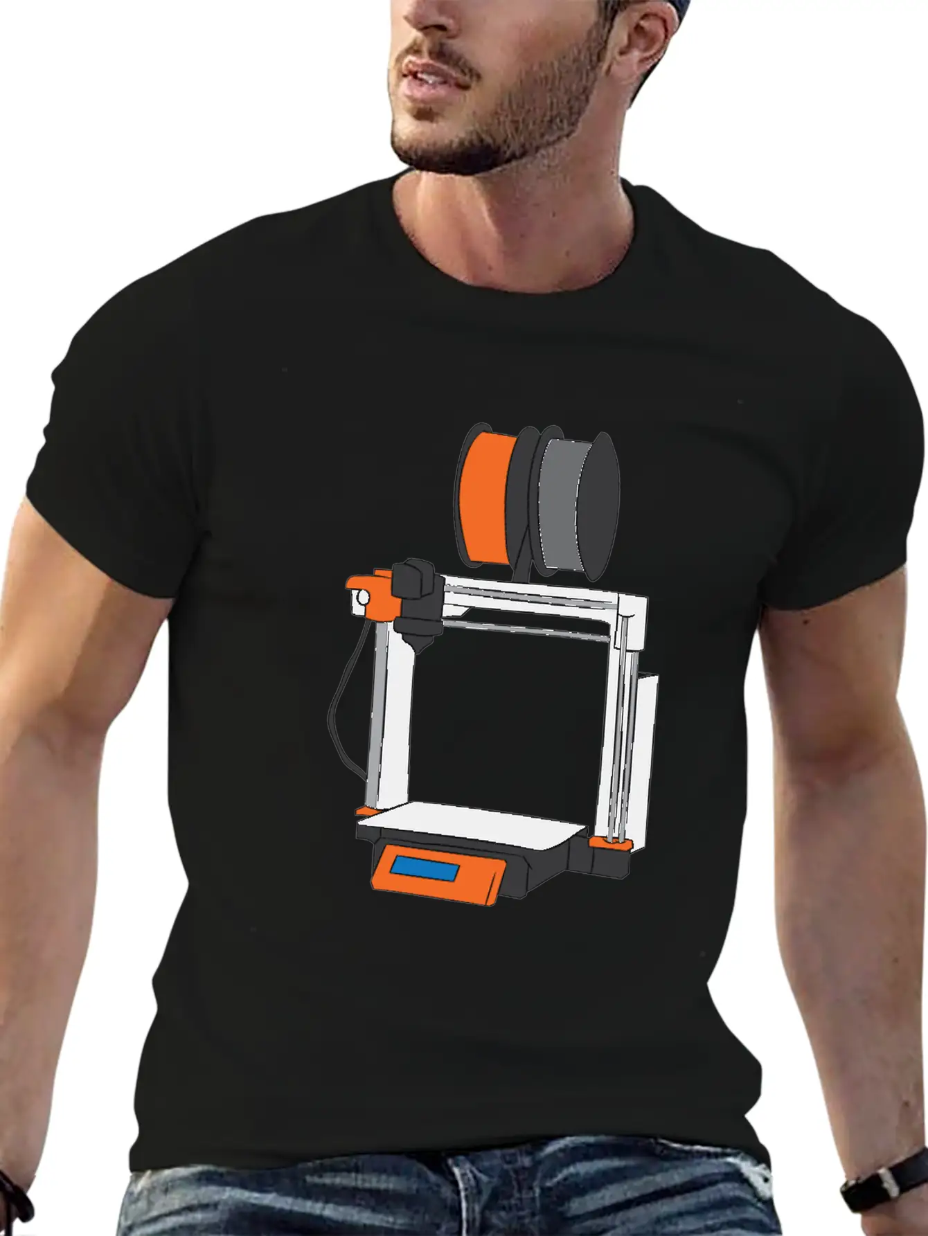 3D Printing Printer Gift Unisex Casual T-Shirt – Clean Design For Daily Comfort