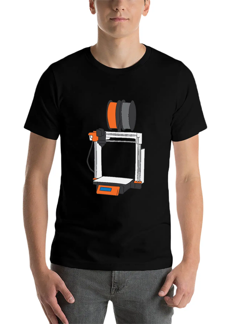 3D Printing Printer Gift Unisex Casual T-Shirt – Clean Design For Daily Comfort
