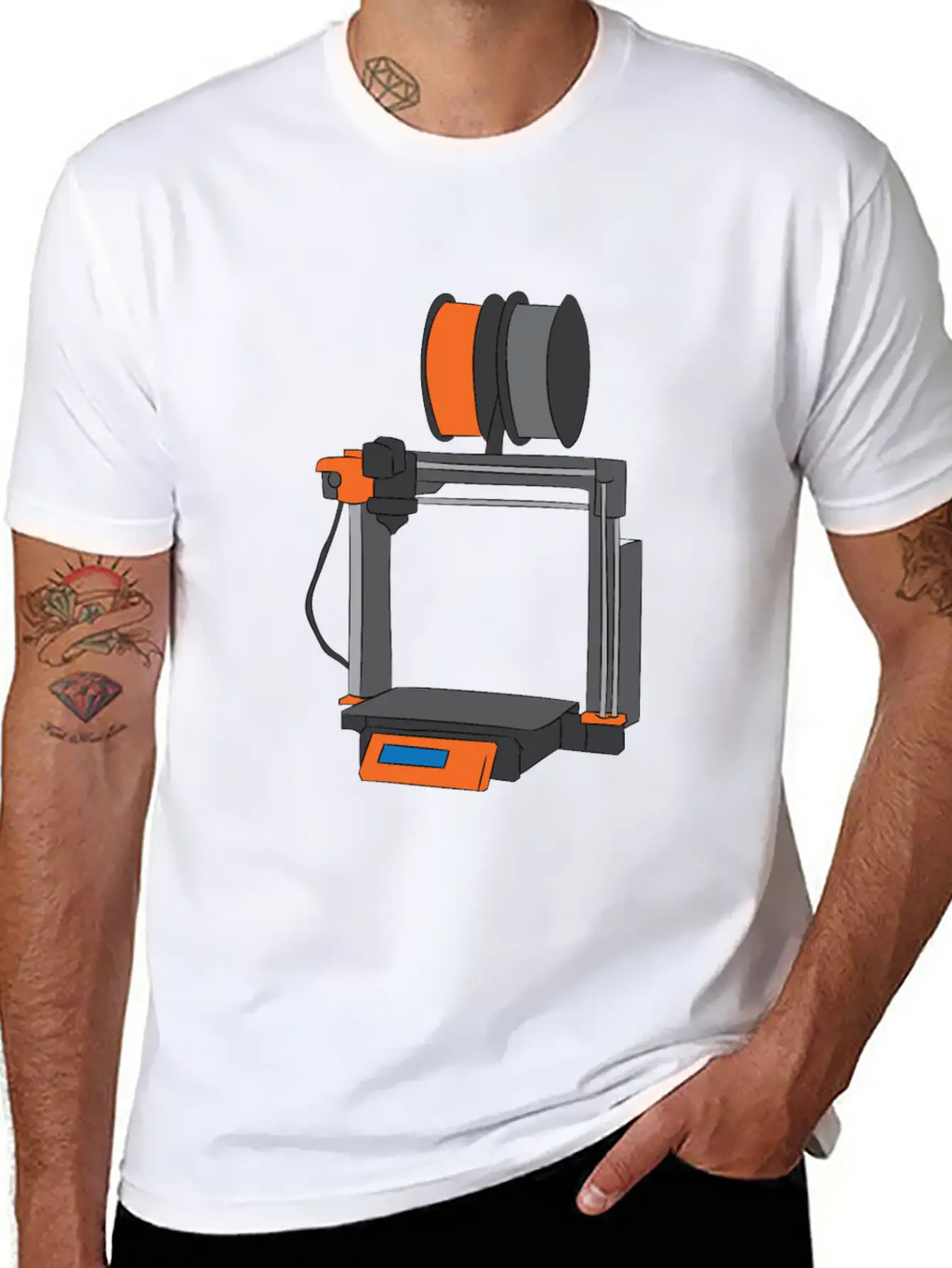 3D Printing Printer Gift Unisex Casual T-Shirt – Clean Design For Daily Comfort