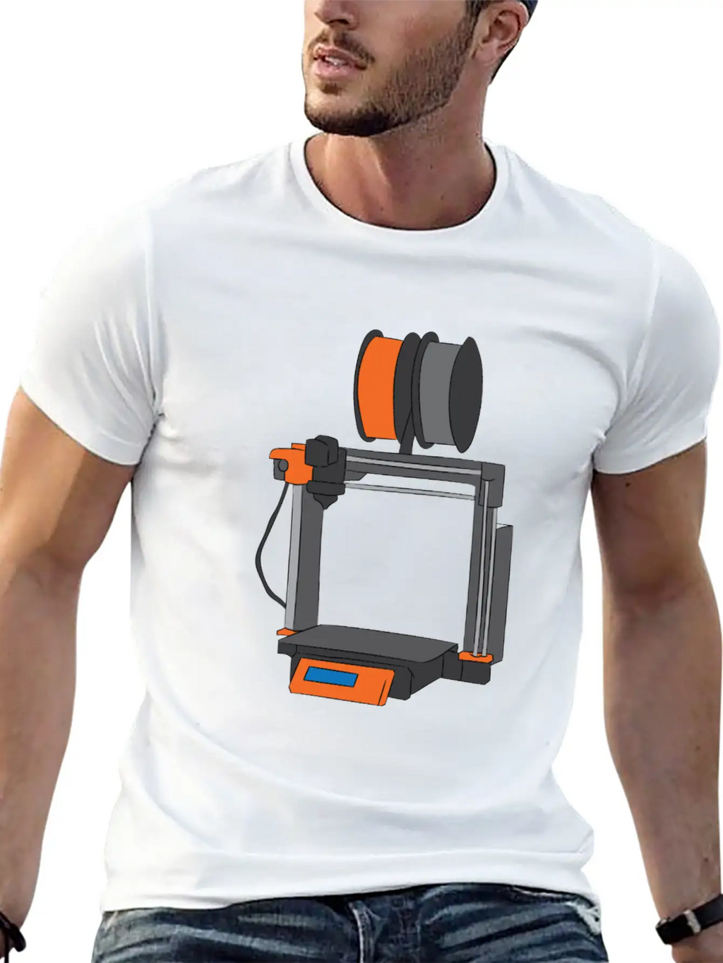 3D Printing Printer Gift Unisex Casual T-Shirt – Clean Design For Daily Comfort