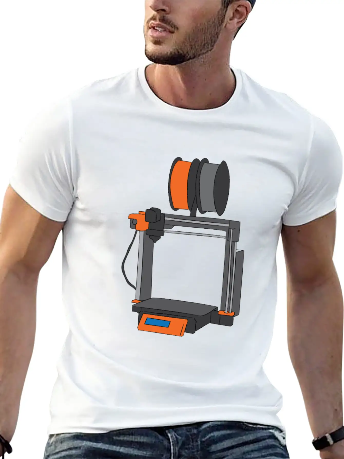 3D Printing Printer Gift Unisex Casual T-Shirt – Clean Design For Daily Comfort