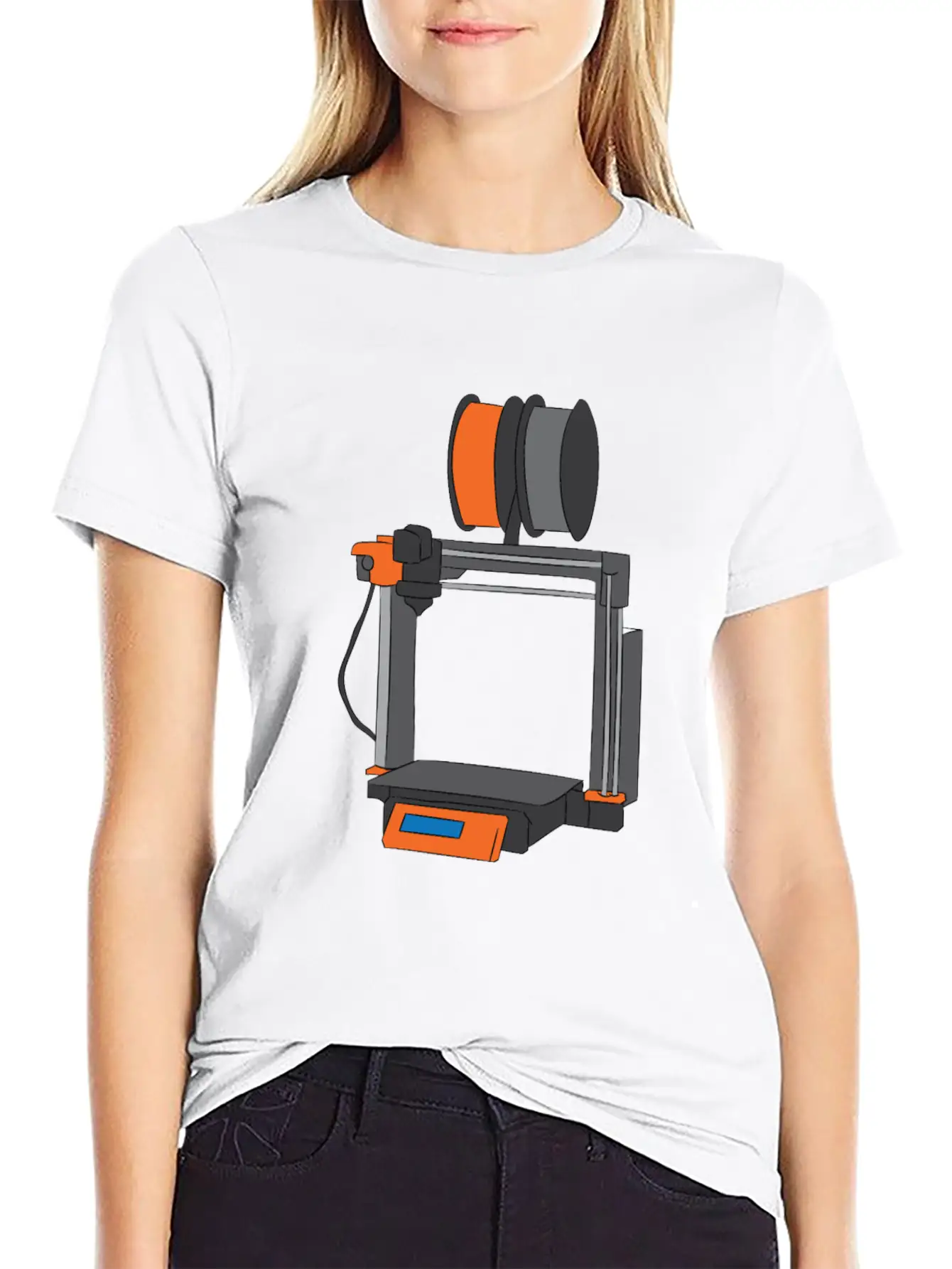 3D Printing Printer Gift Unisex Casual T-Shirt – Clean Design For Daily Comfort