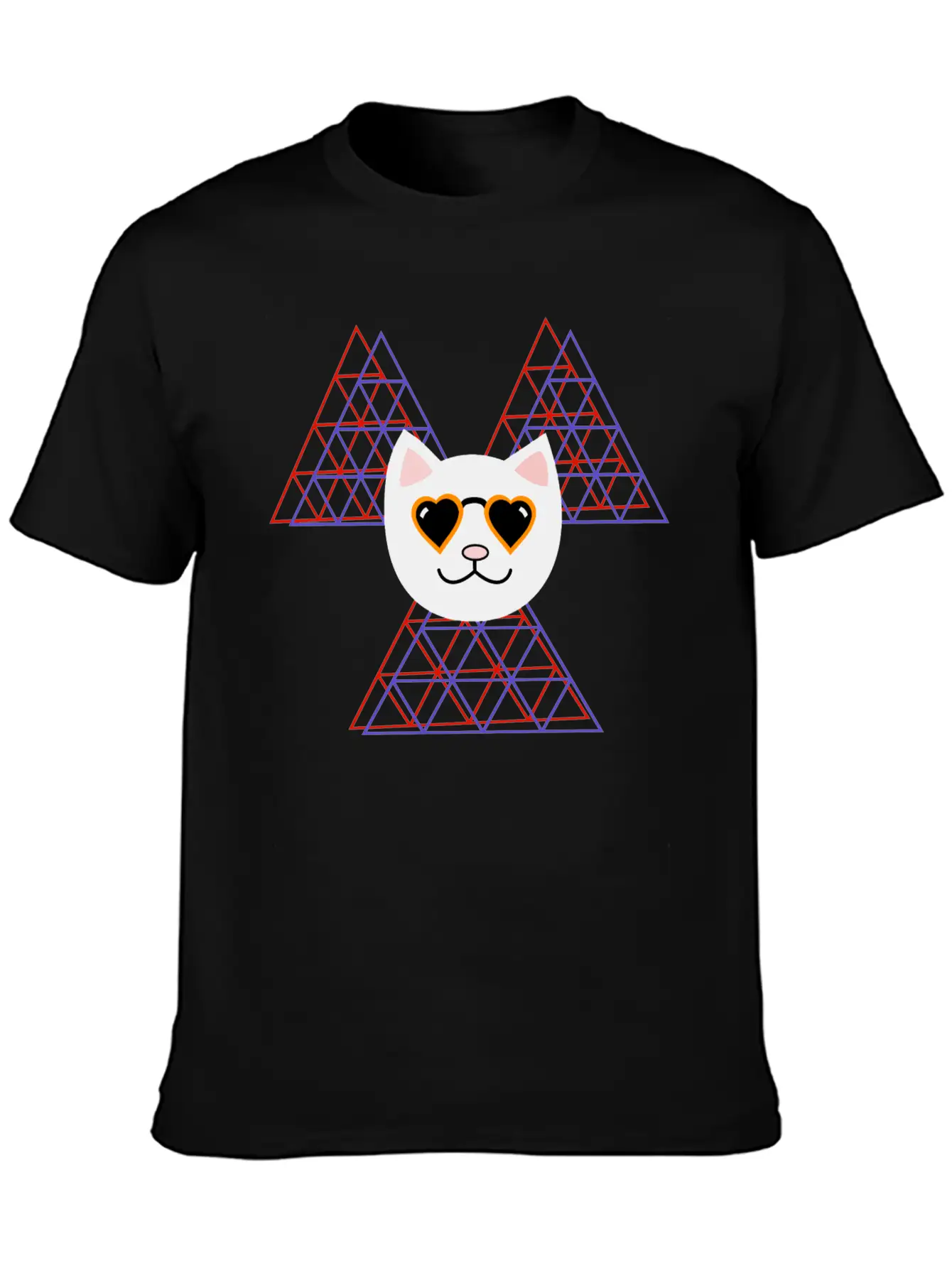 3D Space COOL FUNNY Cat Unisex Casual T-Shirt – Clean Design For Daily Comfort