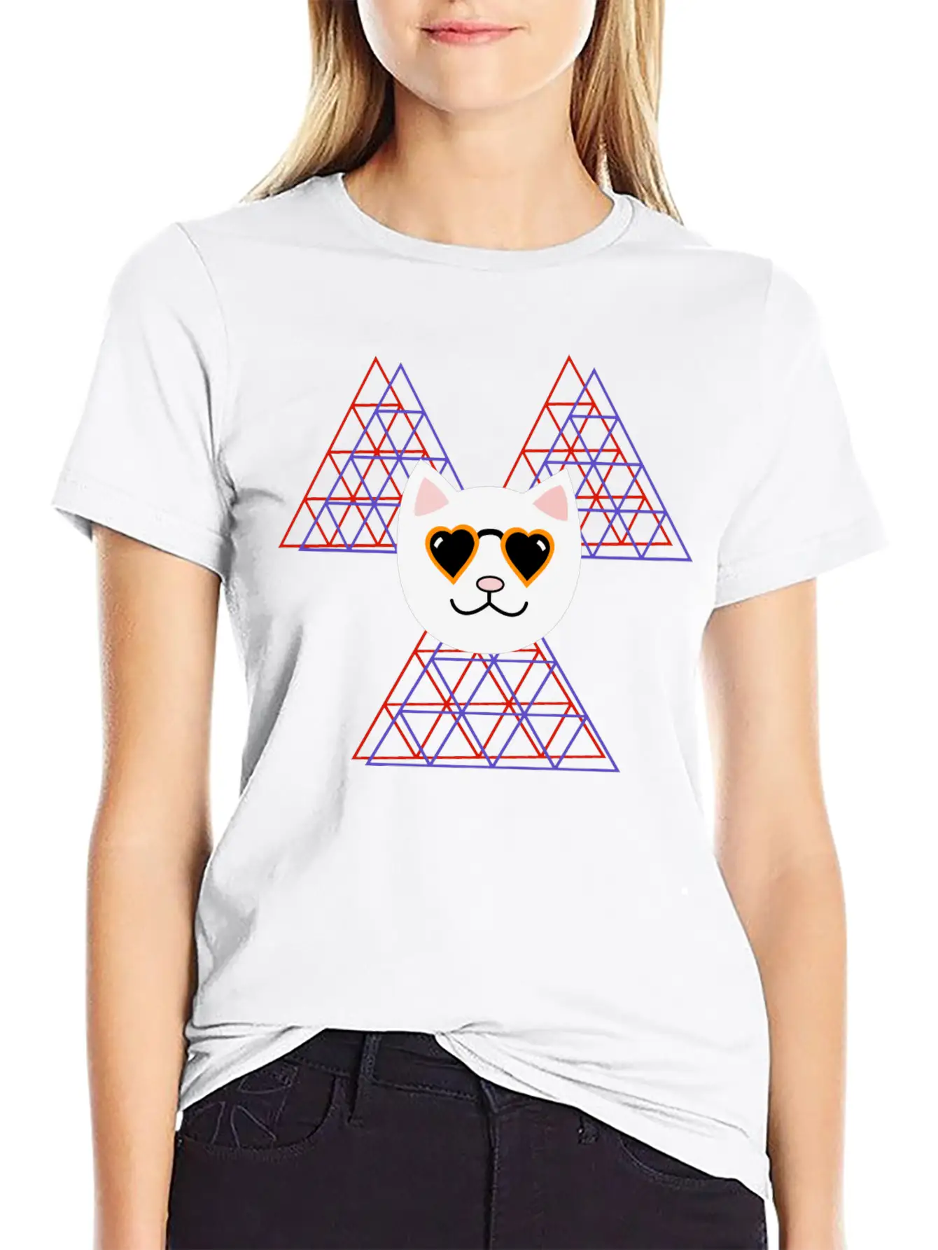 3D Space COOL FUNNY Cat Unisex Casual T-Shirt – Clean Design For Daily Comfort