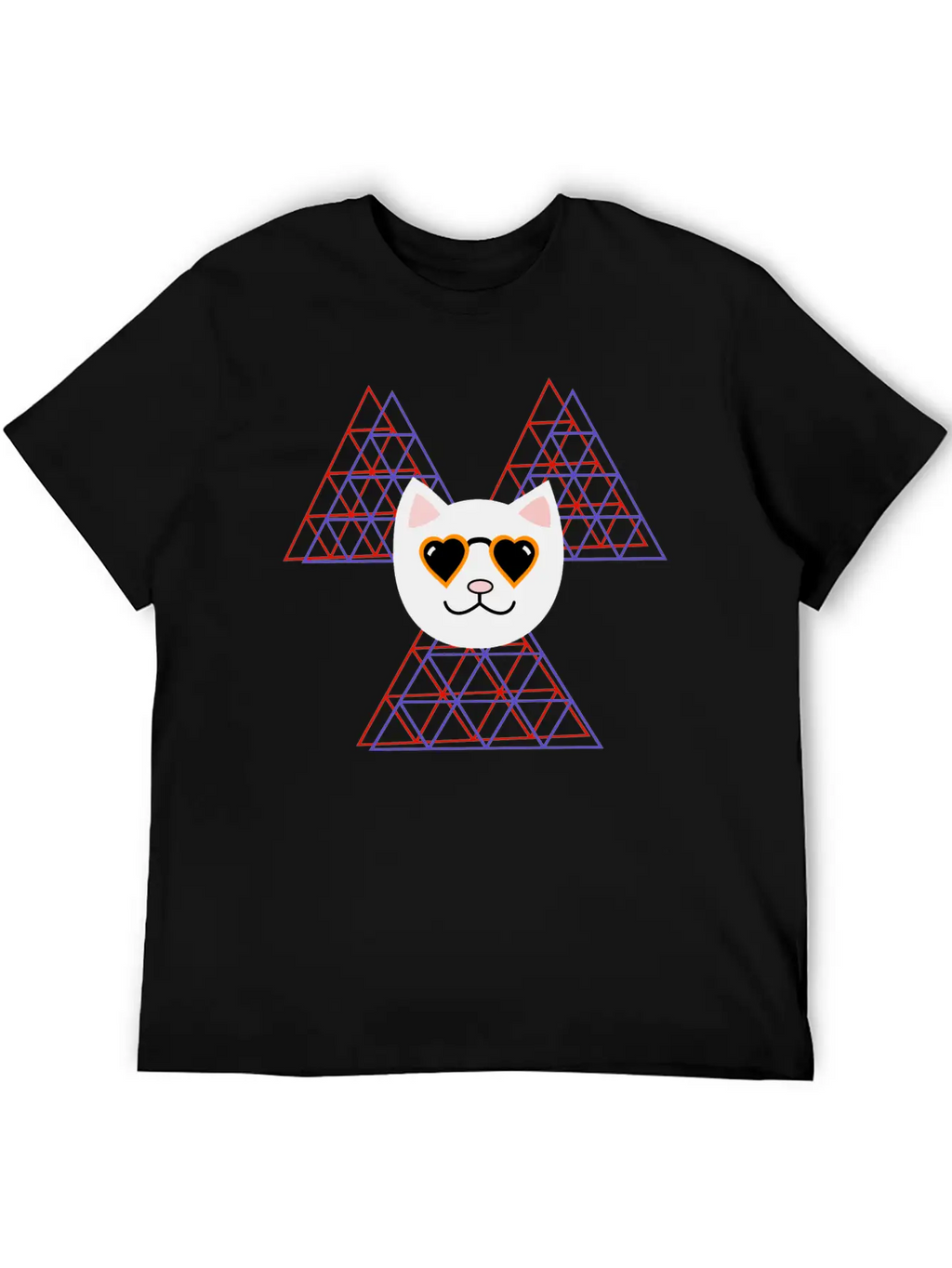 3D Space COOL FUNNY Cat Unisex Casual T-Shirt – Clean Design For Daily Comfort